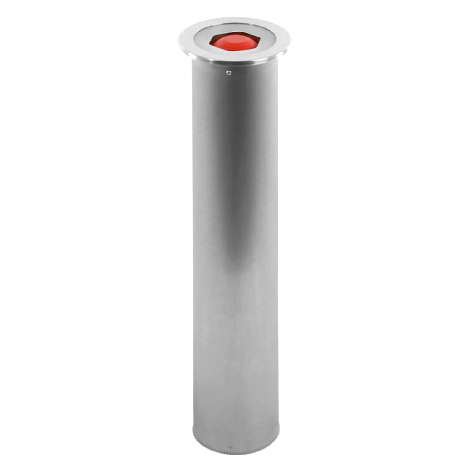 Dispensador de vasos empotrable de acero inoxidable - Regulable Ø62-98mm con muelle - Versión empotrada