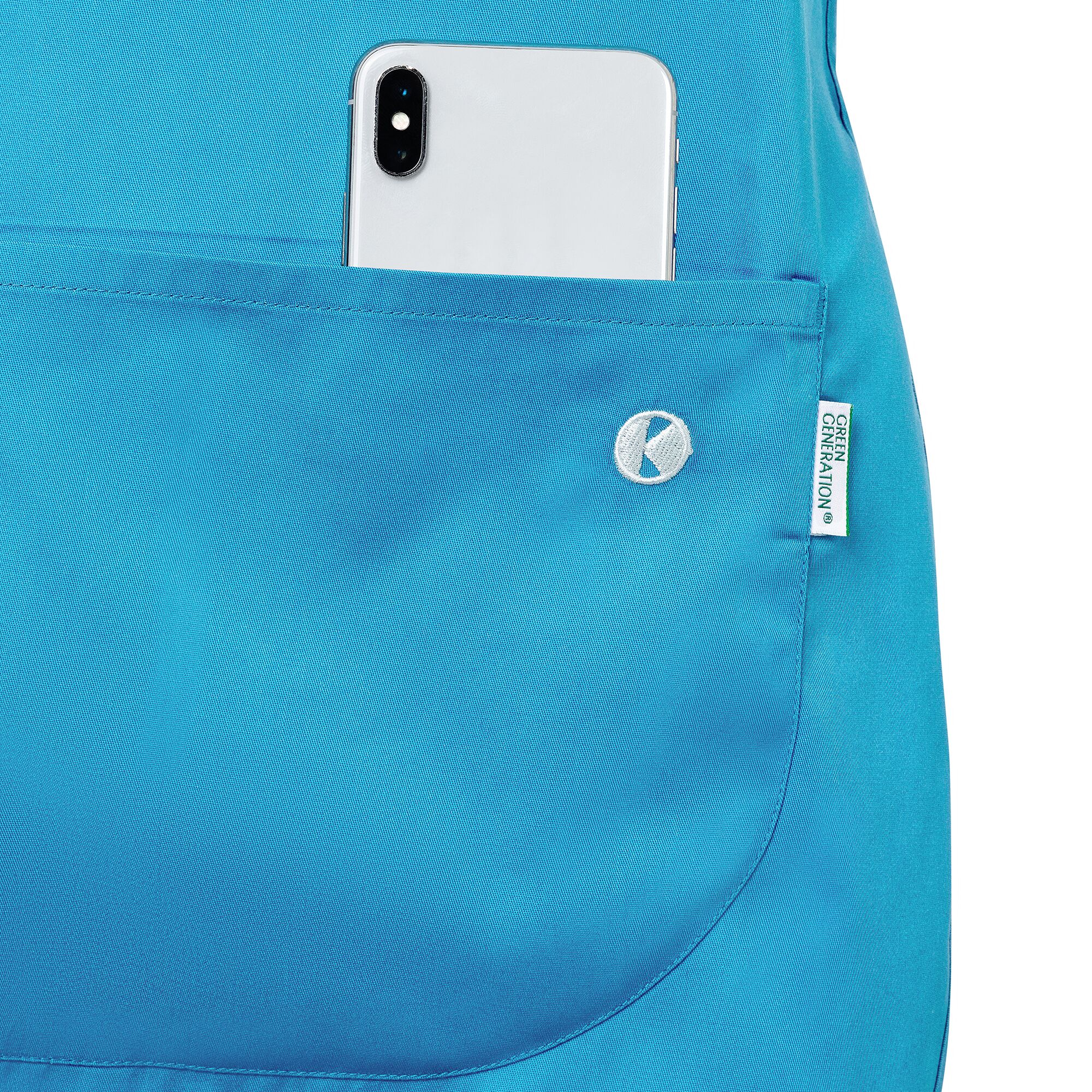 KARLOWSKY | Essential - XL :مريلة بدون أكمام - أزرق تركواز - المقاس