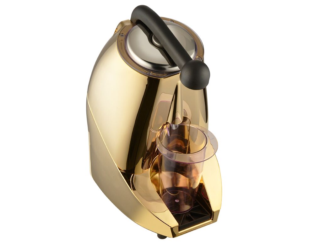 Commercial Electric Citrus Juicer - 570W - 10.28kg - with press arm, dishwasher-safe parts, heat protection - Gold (Single)