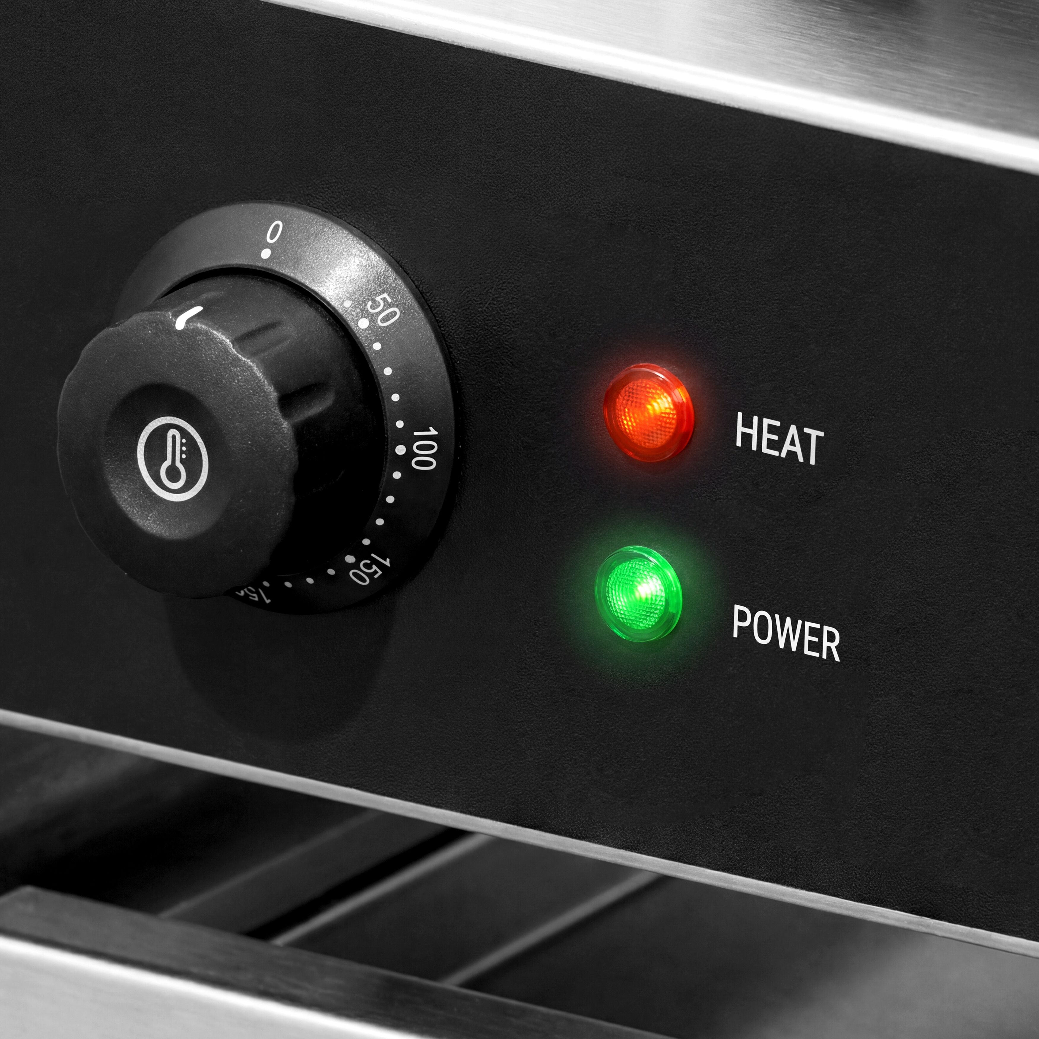 Crêpière professionnelle - Thermostat réglable - Ronde - Ø 400mm incl. râteau à crêpes