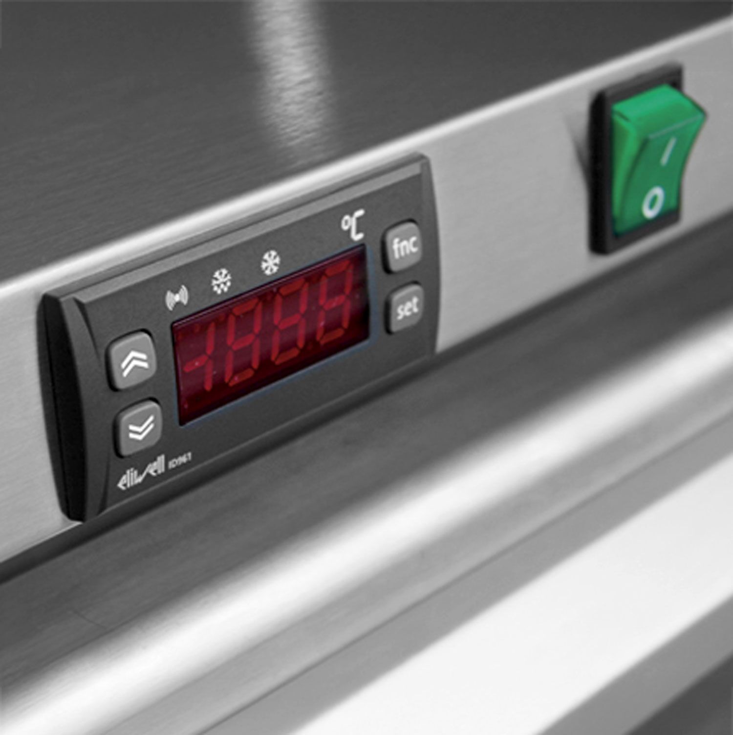 Congélateur sous plan en acier inoxydable AISI 304 PREMIUM - 110 L - avec 1 porte
