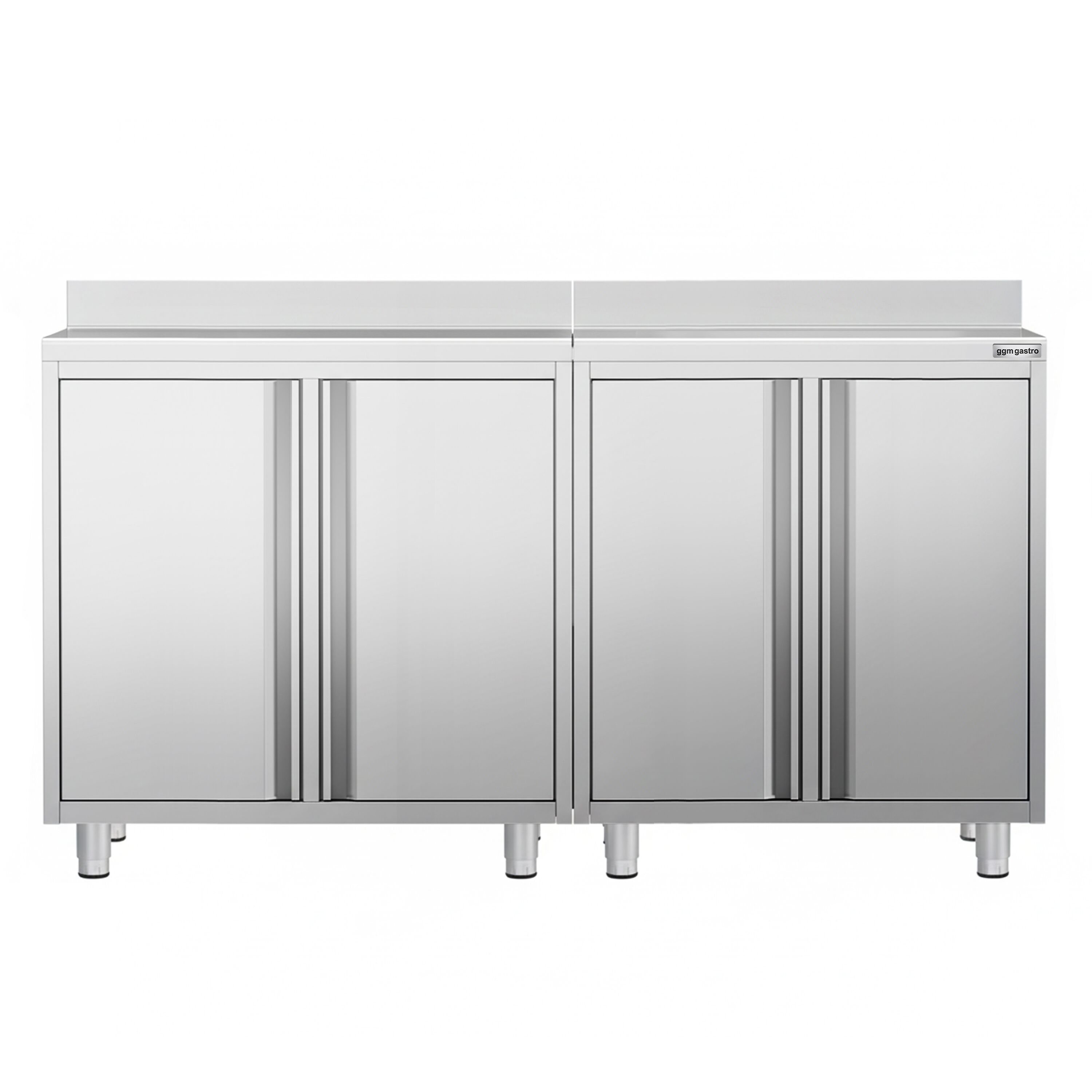 Armoire de travail pour machine à café filtre - 1800x600mm - avec dosseret - 4 portes battantes