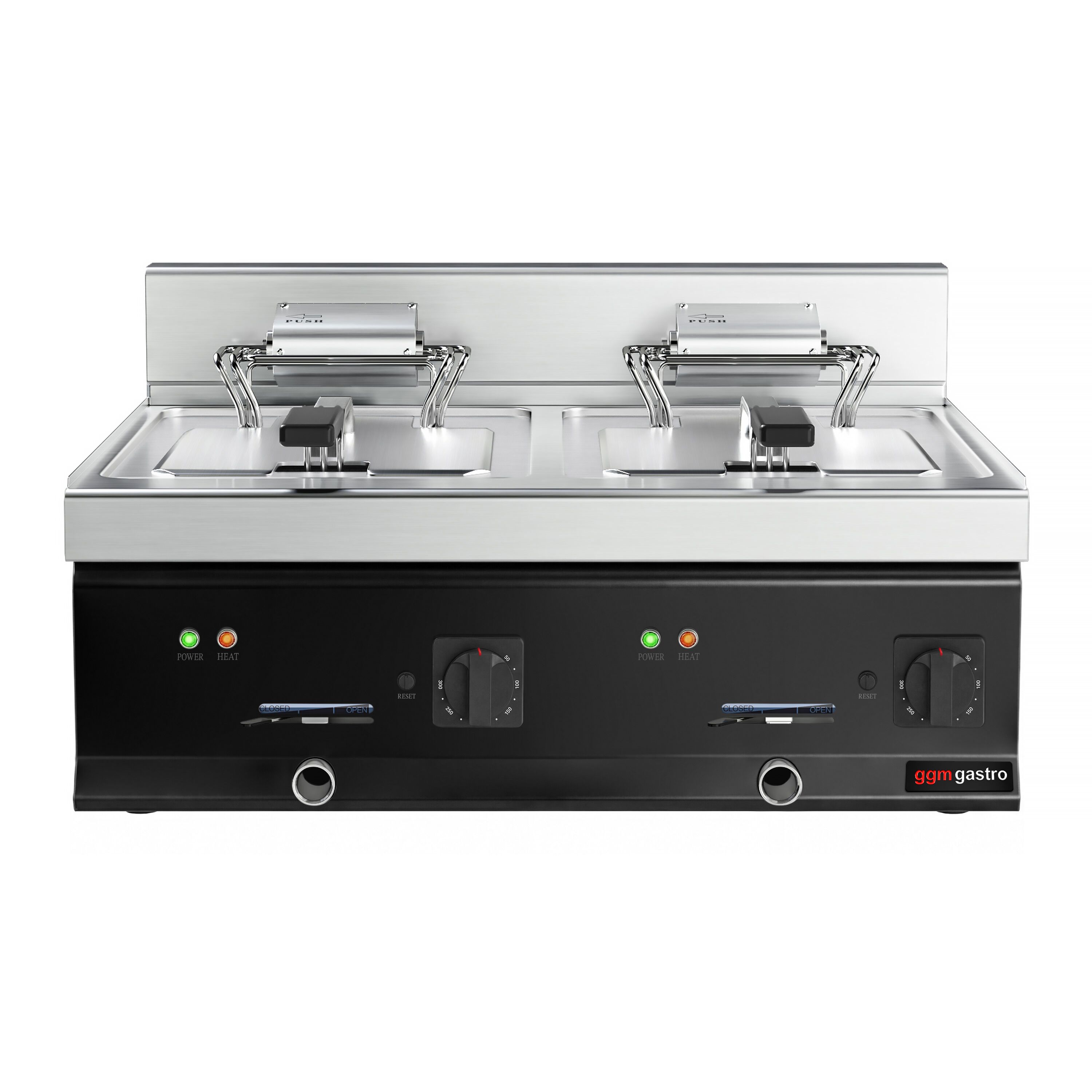 Friteuse électrique double – 10+10 litres – 18 kW
