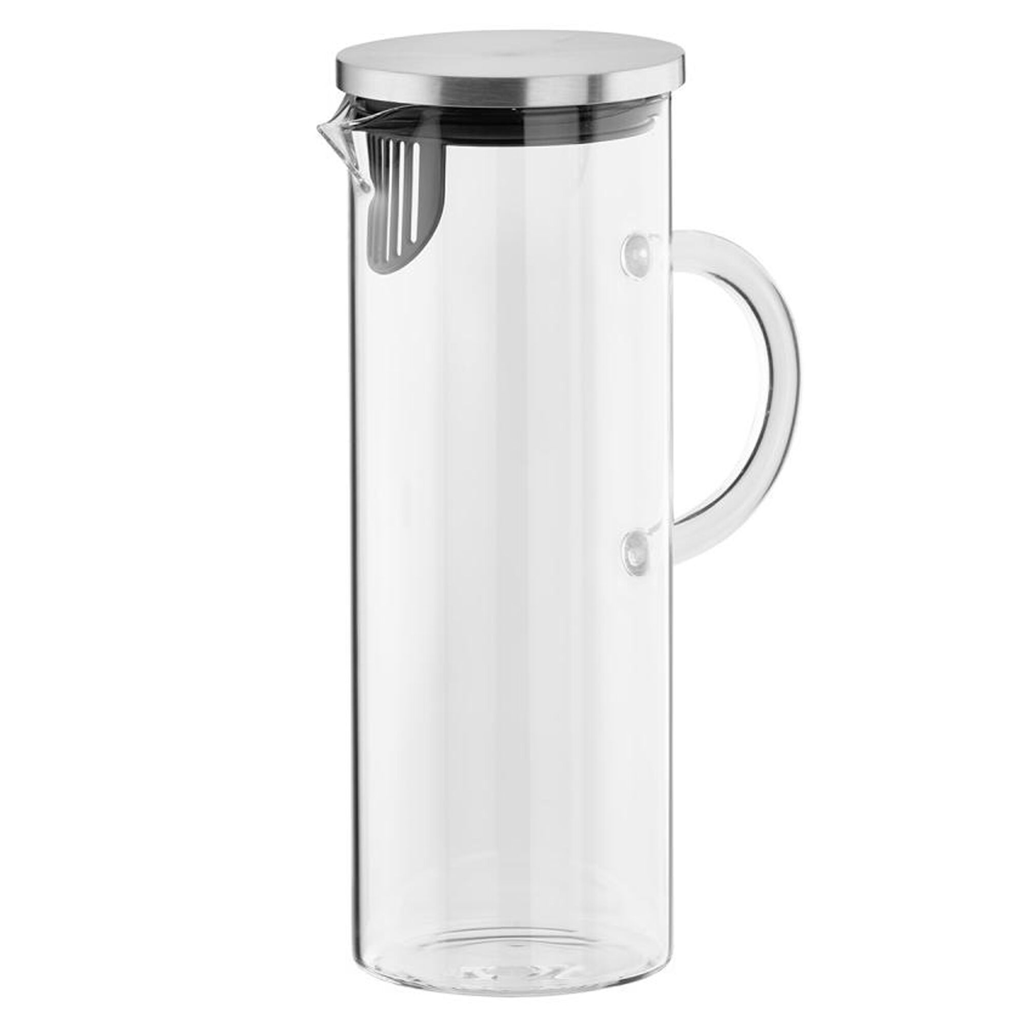 (6 db) Kancsó - 1,5 l - üveg - tart.: fedél szűrővel - átlátszó