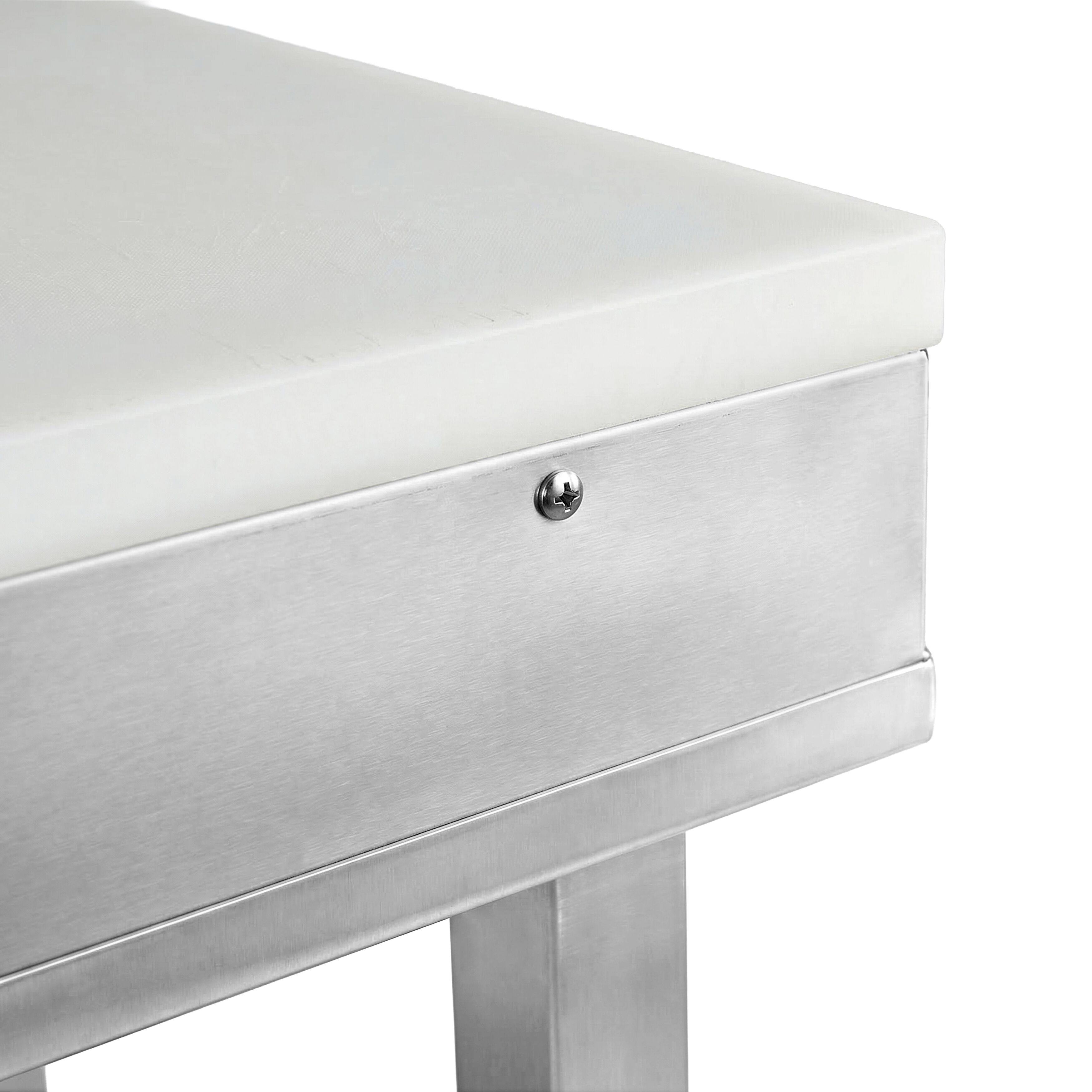 Billot de découpe en inox | plastique – 500 × 500 mm