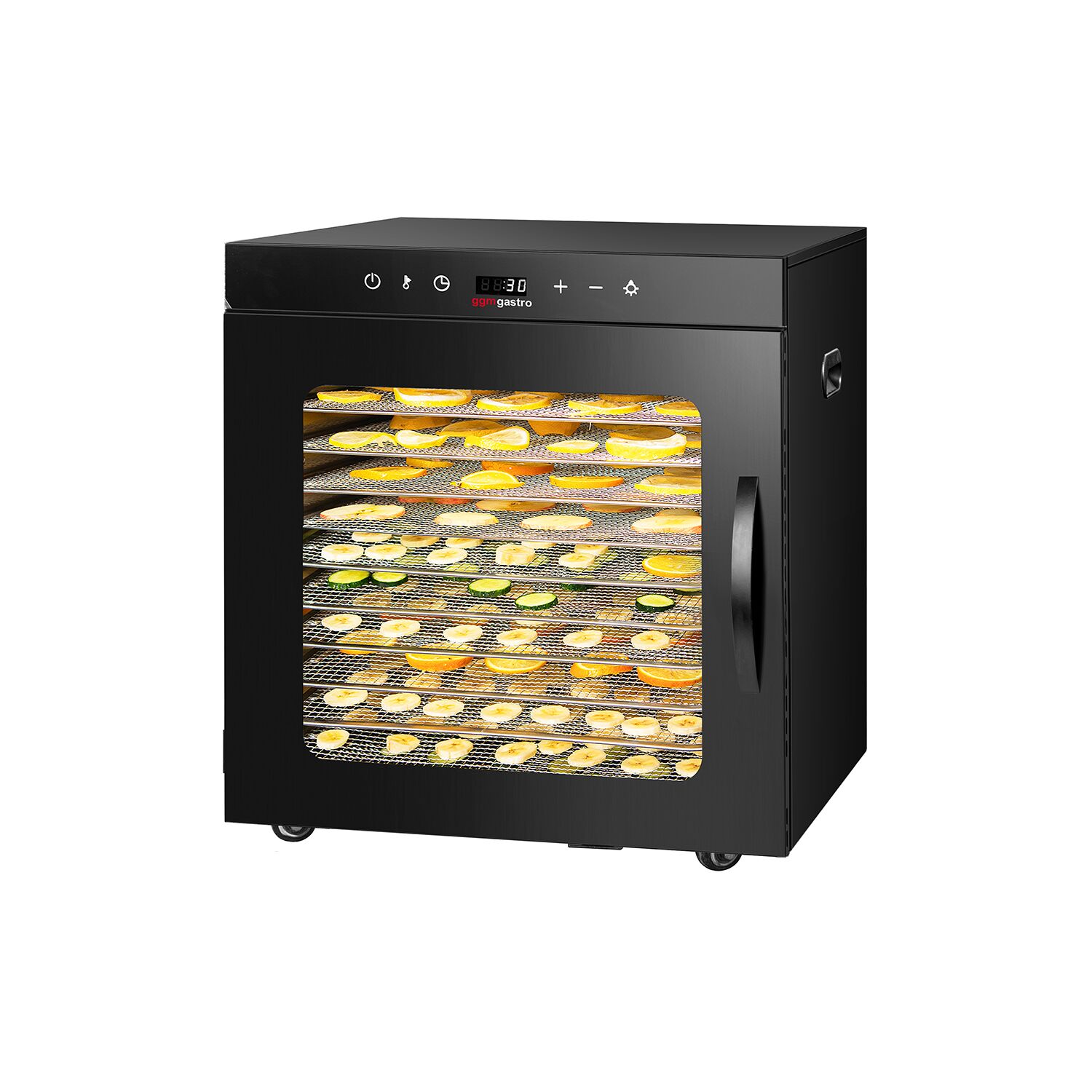 Essiccatore alimentare professionale - con 10 ripiani - acciaio inox - 800W