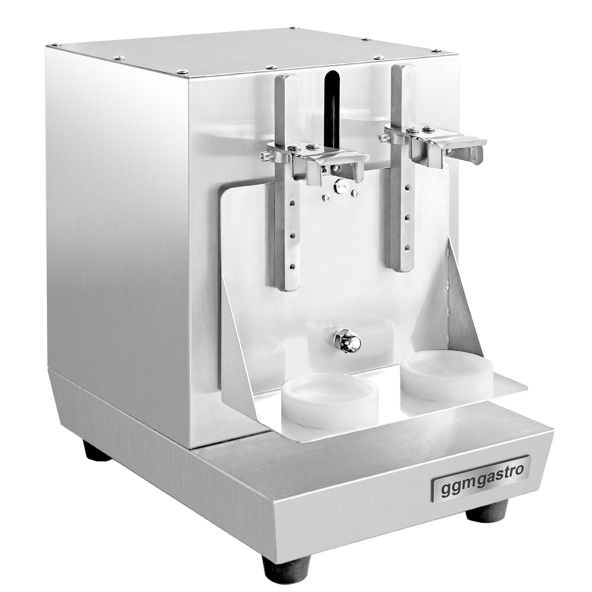 Mixeur à milk-shake, cocktail & Bubble Tea professionnel - double tête - 40W - 240tr/min - acier inoxydable