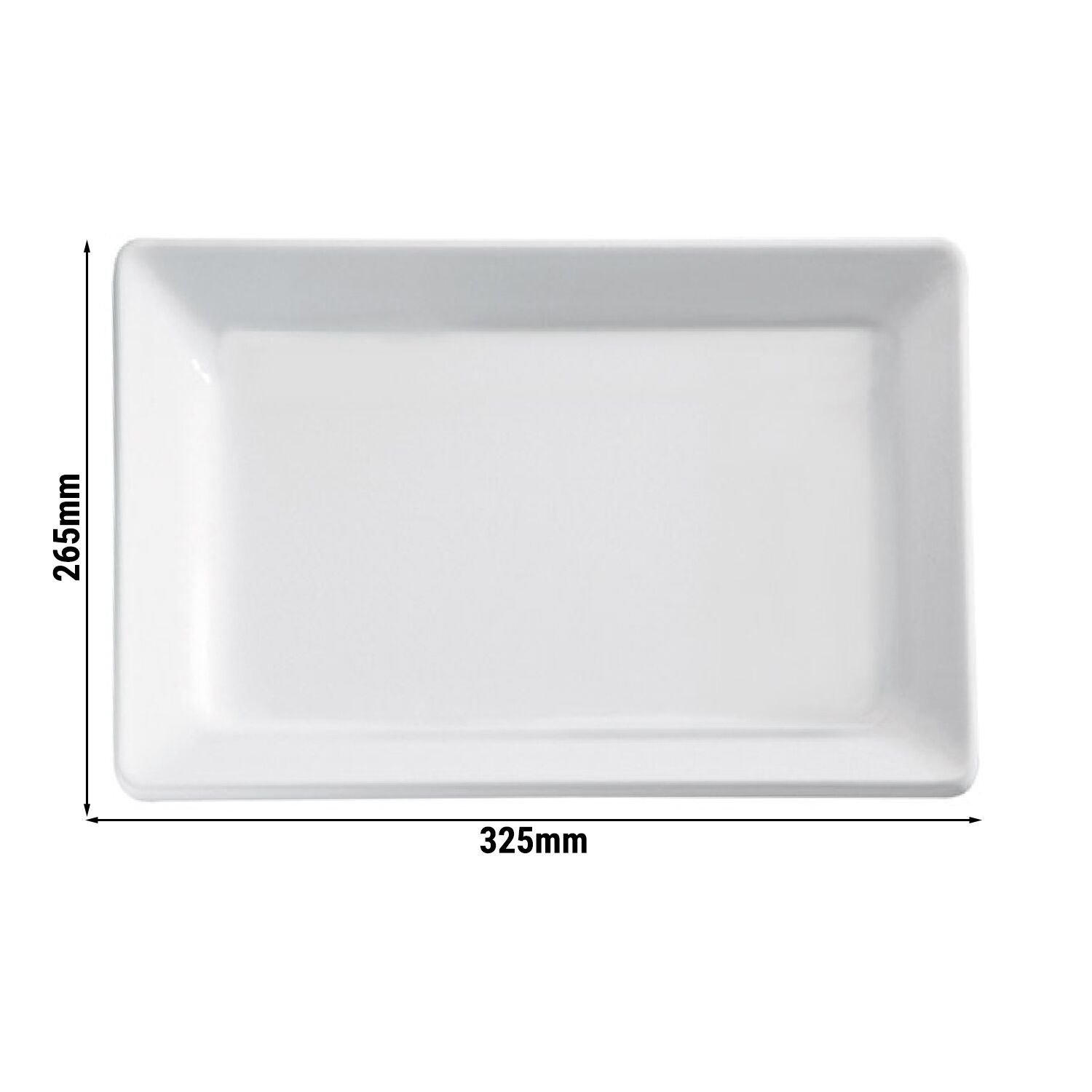 (6 pièces) Plateau GN 1/2 – PURE – Mélamine – Hauteur : 30 mm – Noir
