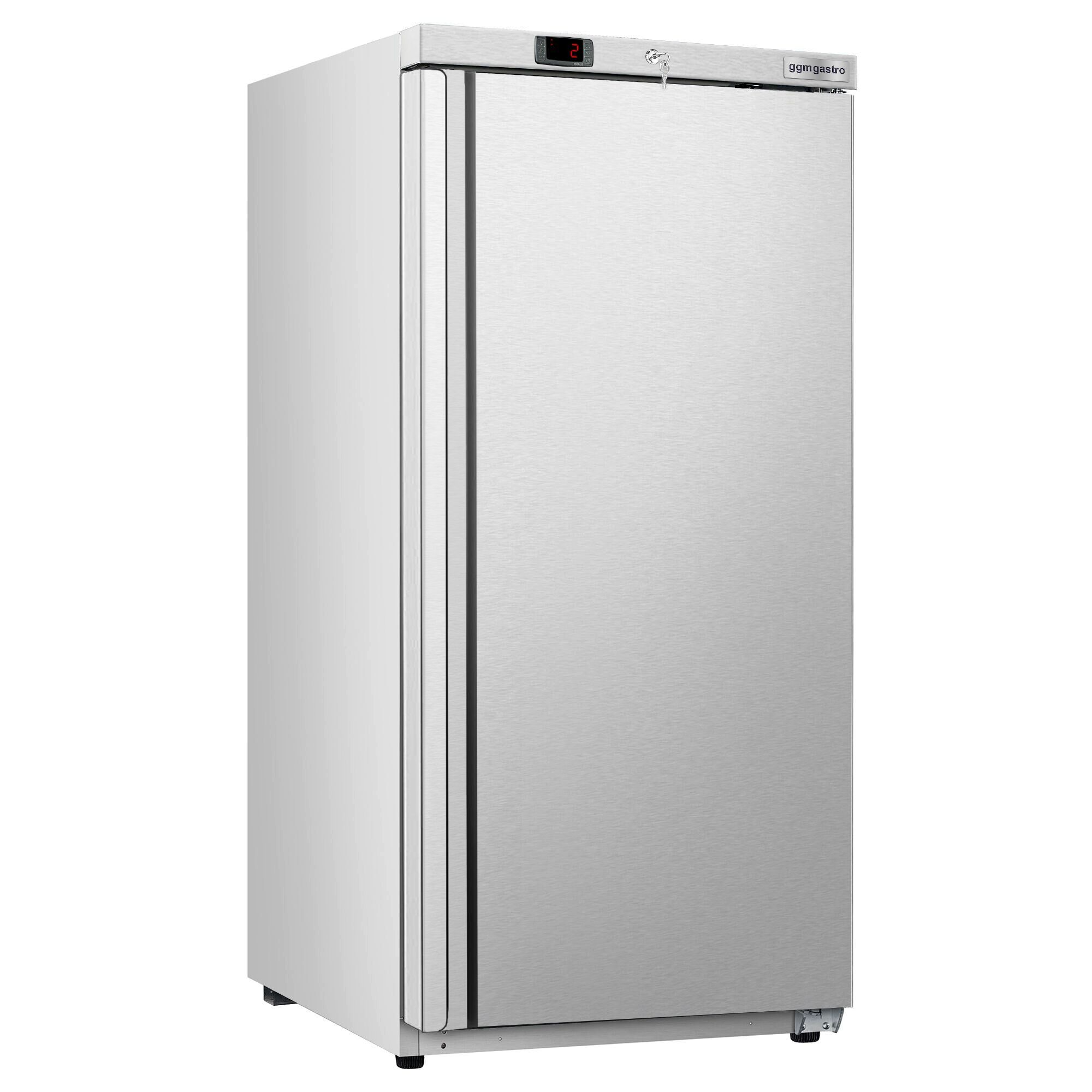 Réfrigérateur de stockage inox ECO – 600 litres – avec 1 porte – intérieur de la porte en plastique