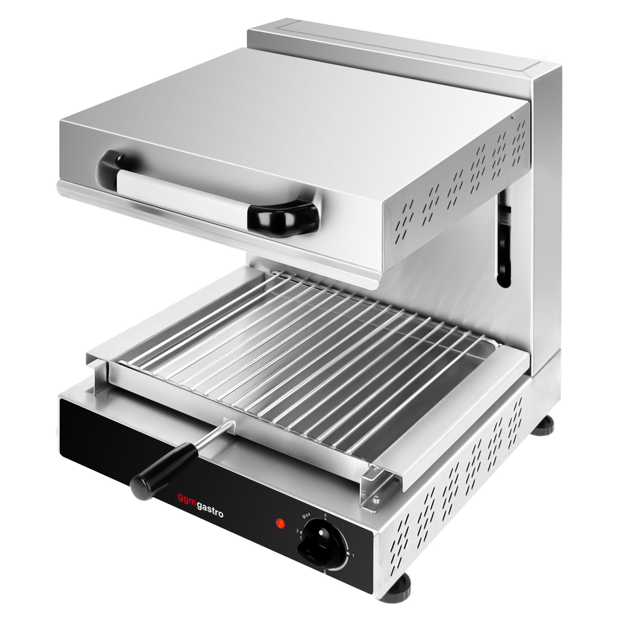 Four pita électrique / Salamandre à levage SPÉCIAL - 3 kW - 220 volts - éléments chauffants réglables en hauteur