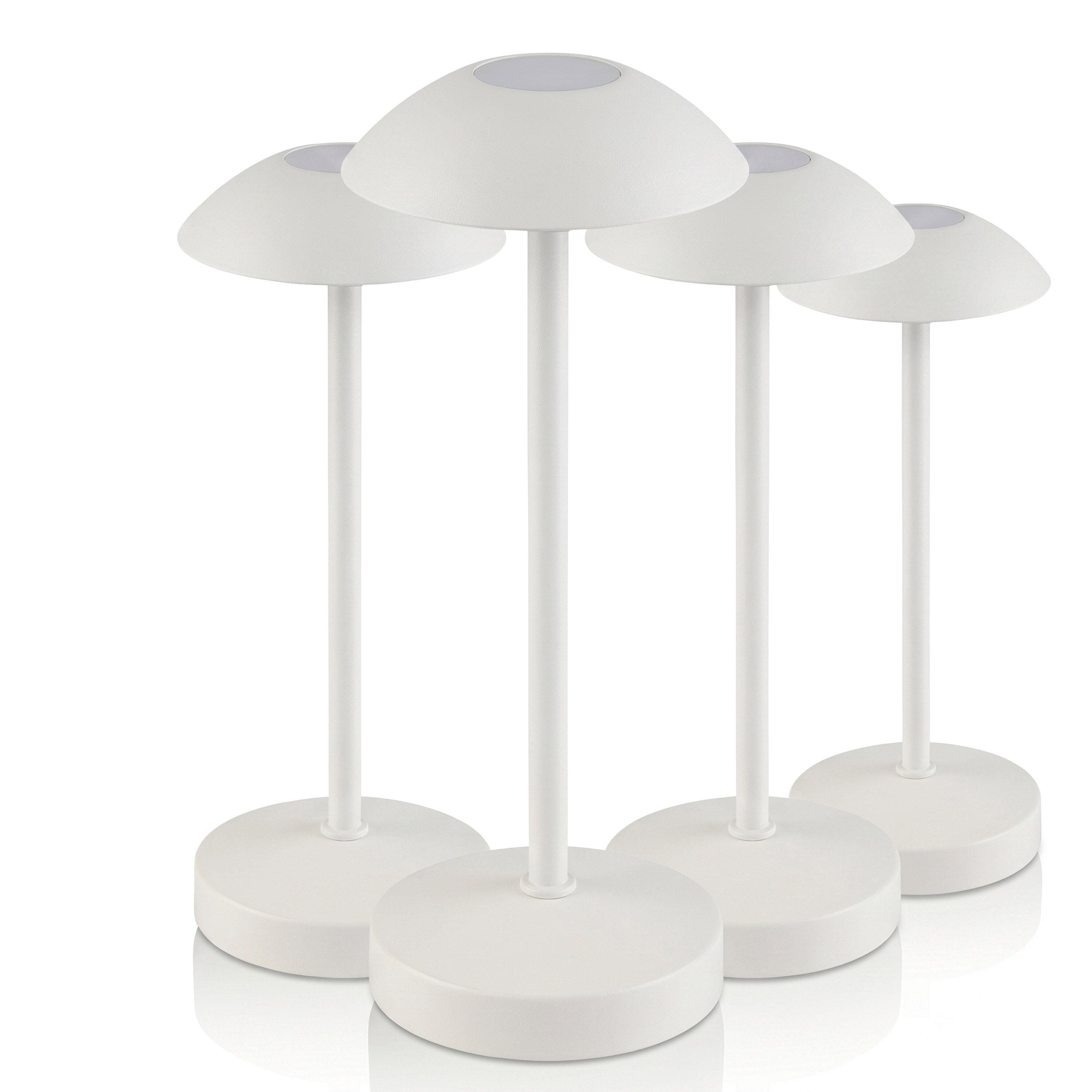 (4 pièces) Lampe de table – ALVA – dimmable en 3 niveaux – Ø 80 mm – Whisper White