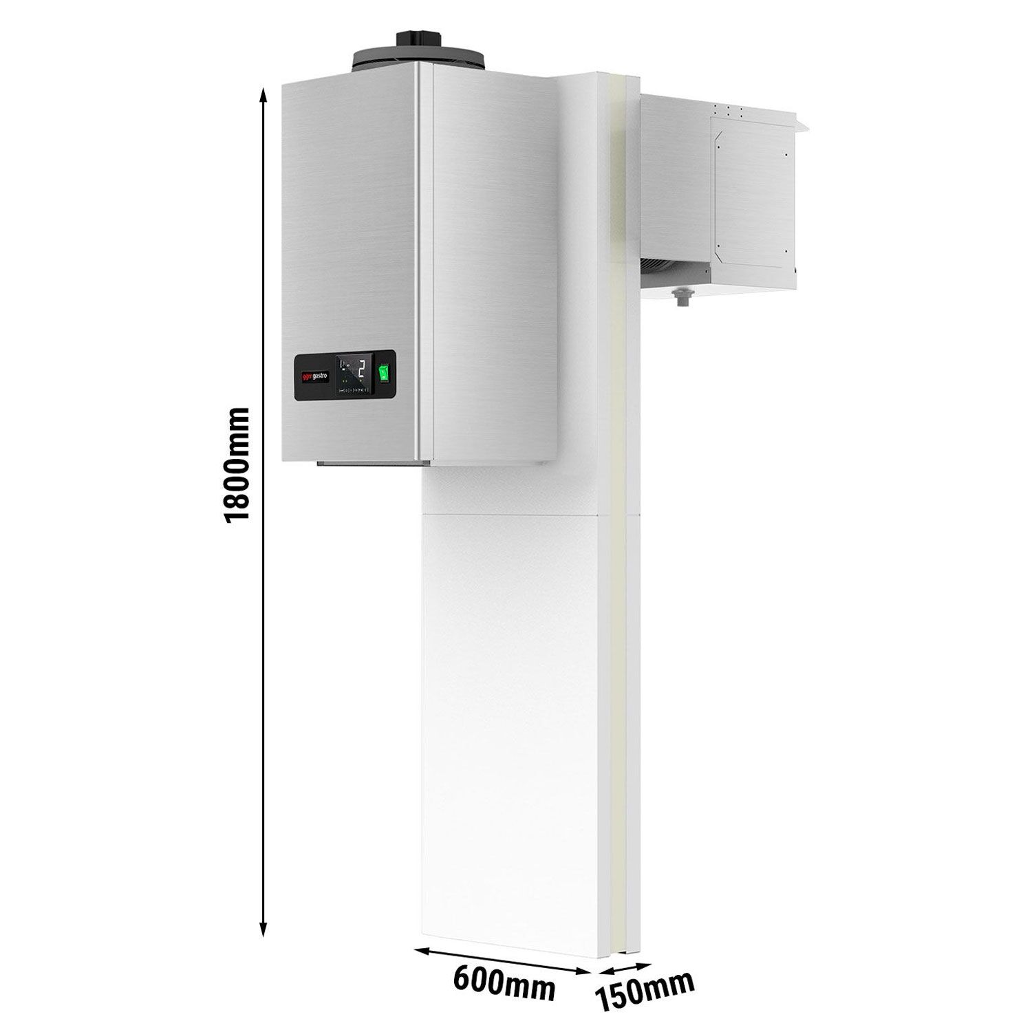 Wand-Tiefkühlaggregat - maximal für 7,5 m³ - Für UK