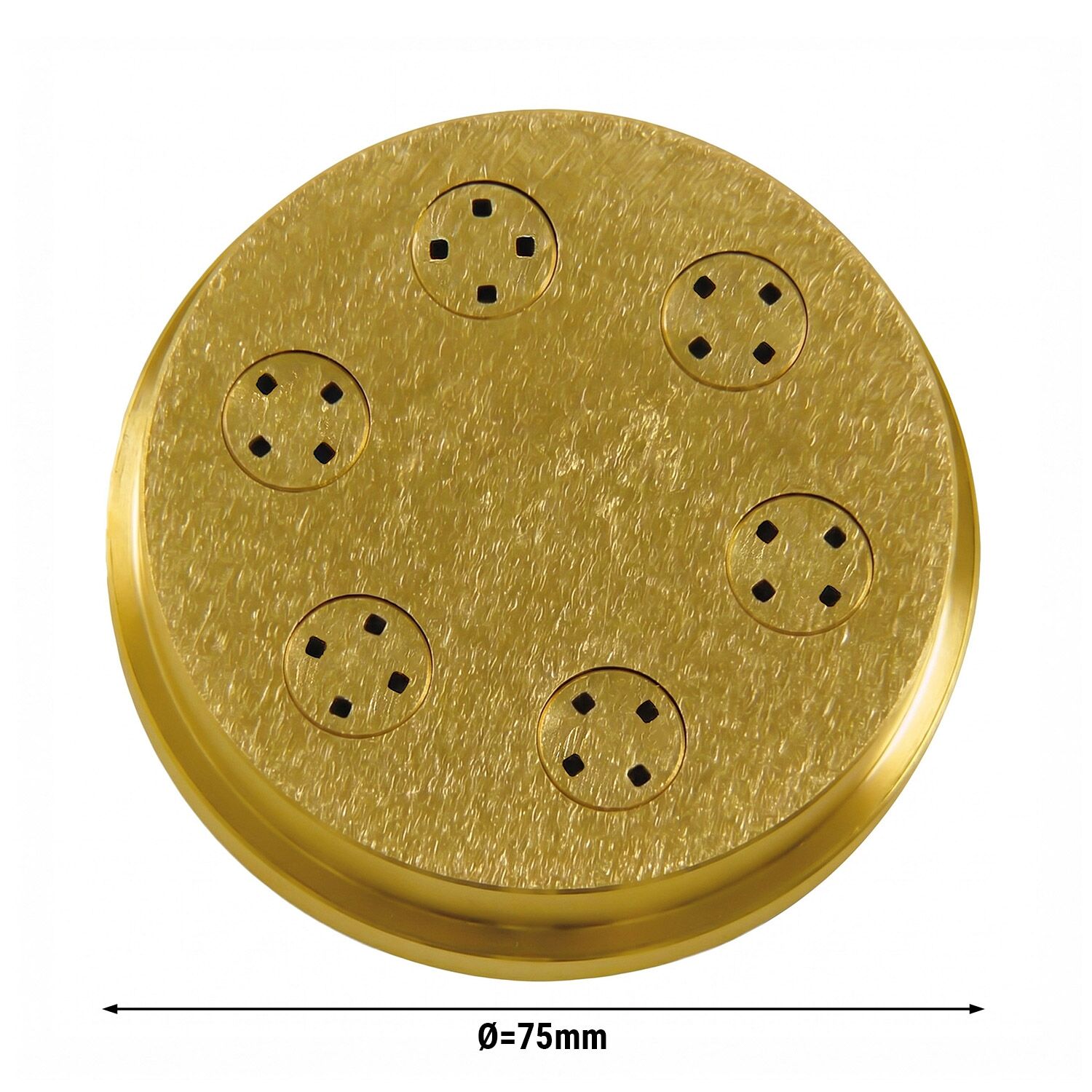 Ploče za stroj za tartlete NMS - Spaghetti Quadri 1,8 mm - Ø 75 mm - kompatibilno s NMSM8 & NMSPS