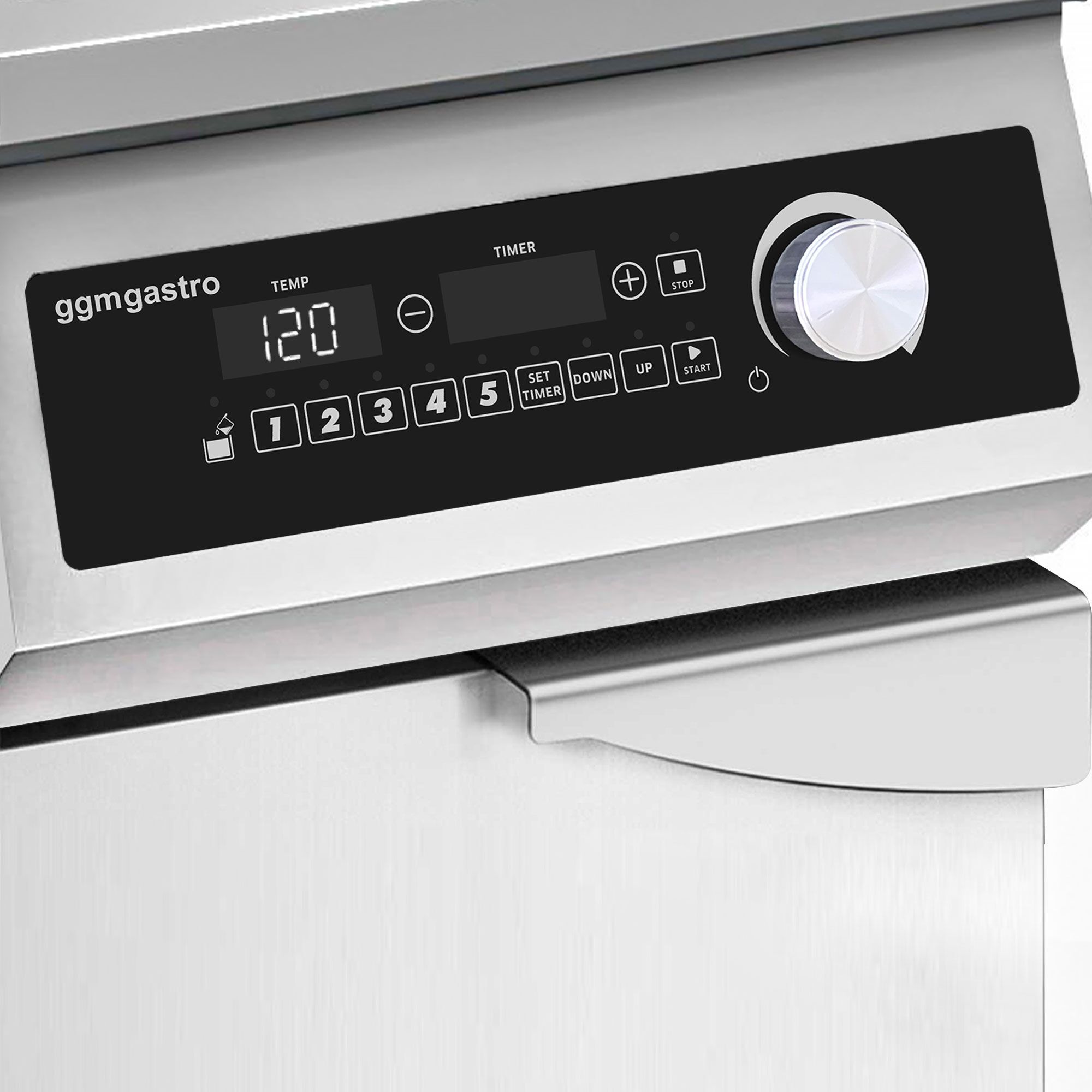 Commercial Induction Fryer - 30 litres - 10kW - Electronic control - with automatic basket lift