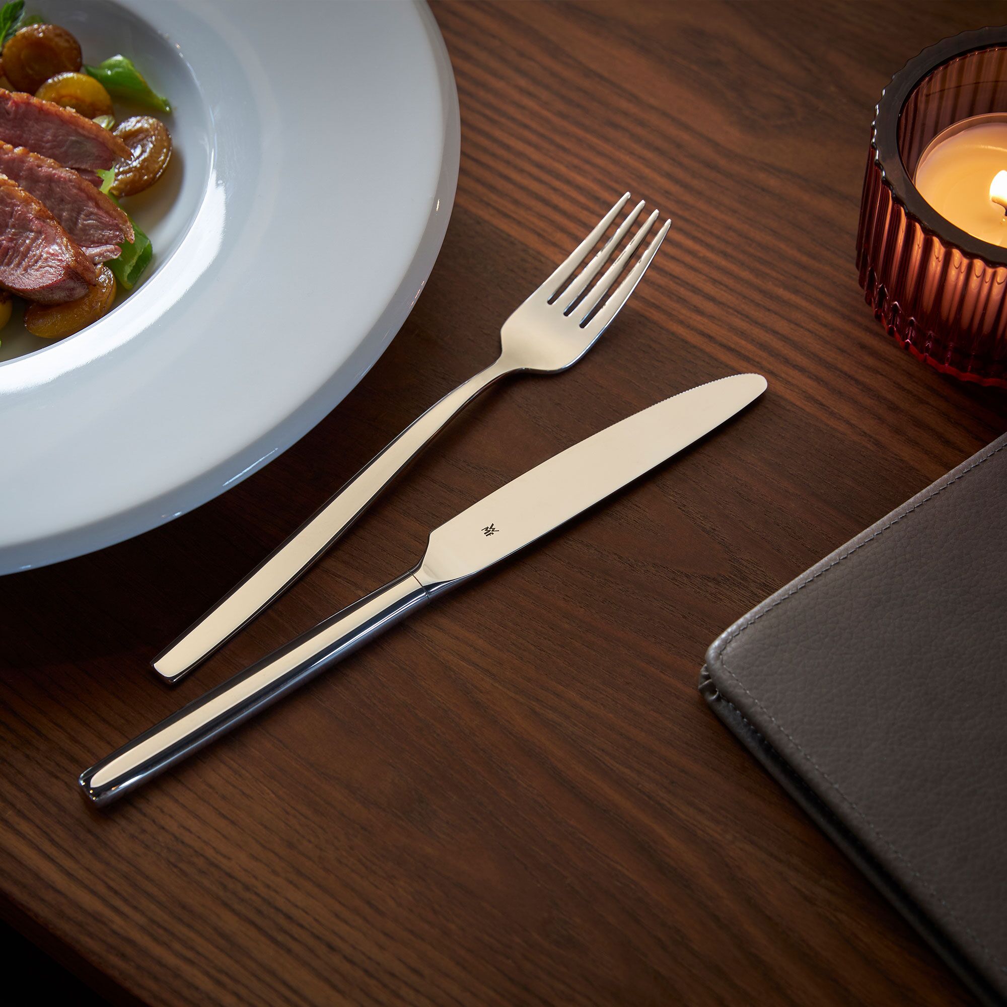 (12 pièces) WMF | BISTRO - Couteau de table - 230 mm - poli 