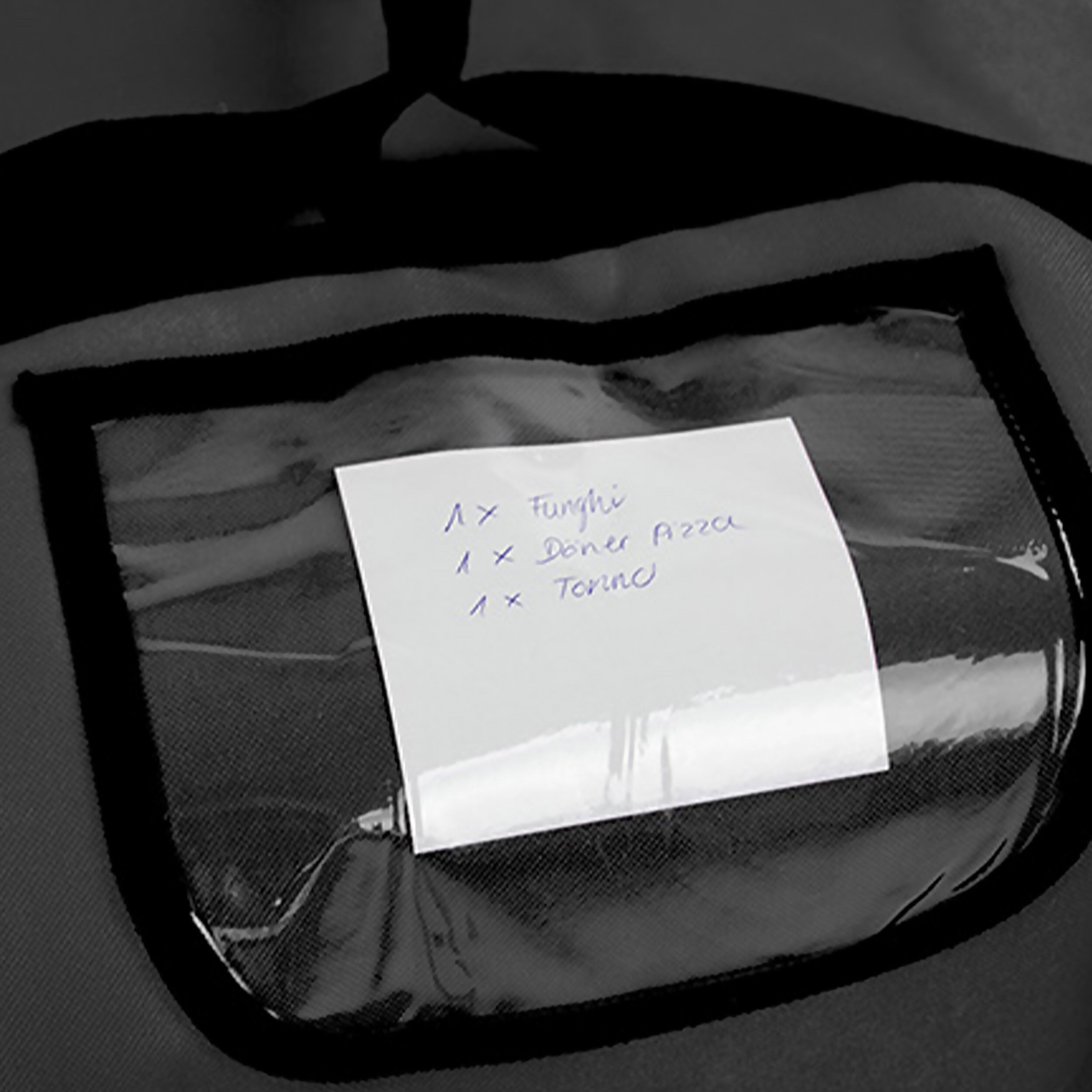 Sac à pizza / Sac isotherme - pour 5 boîtes à pizza 43x43cm - Noir