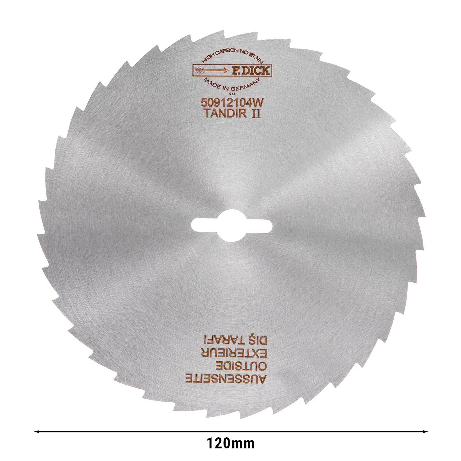 F. DICK® | Couteau de coupe - Ø120mm - dentelé