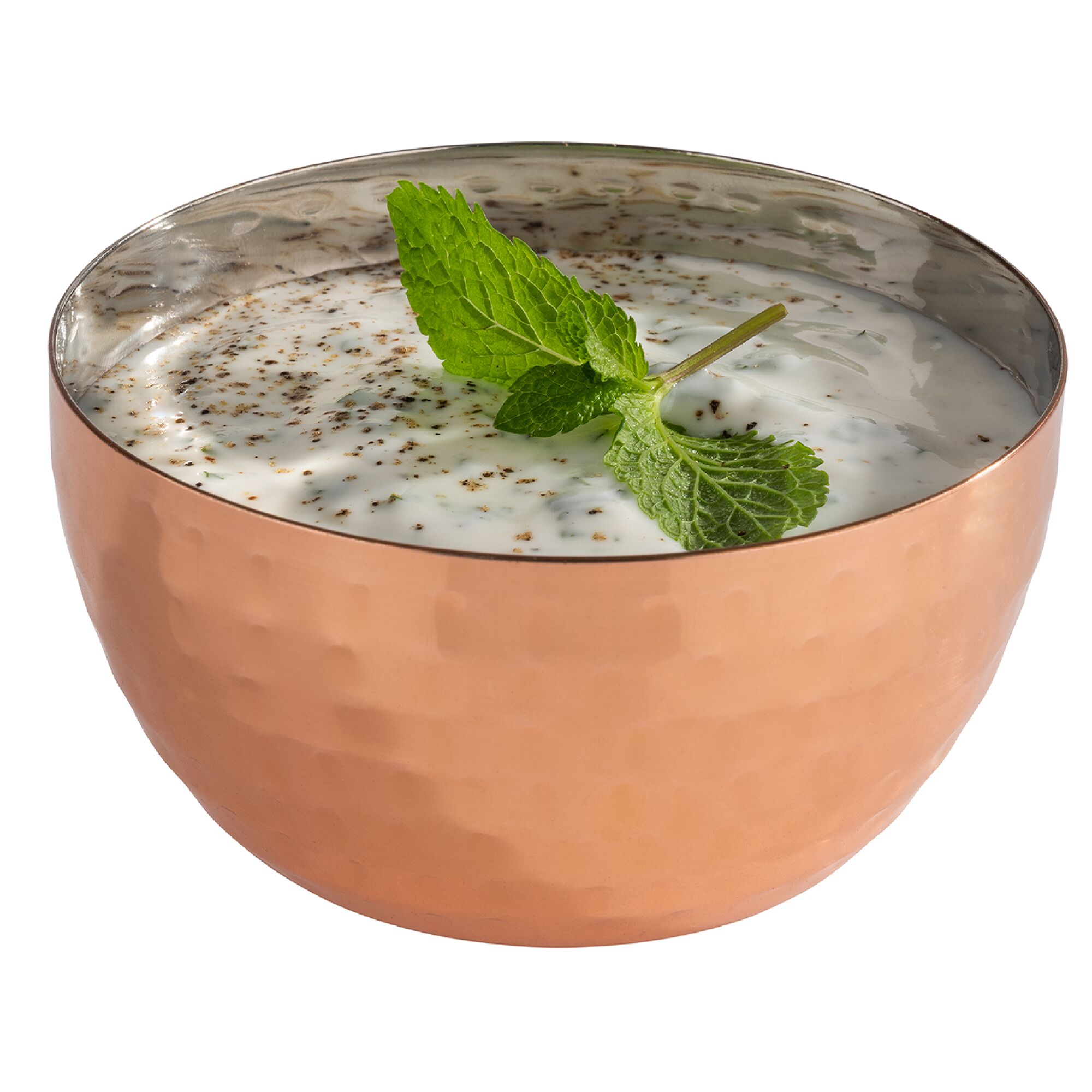 (6 pcs) Coupe - MUMBAI - Acier inoxydable - 200ml - carré - 90x90mm - Profondeur : 50mm - Cuivre