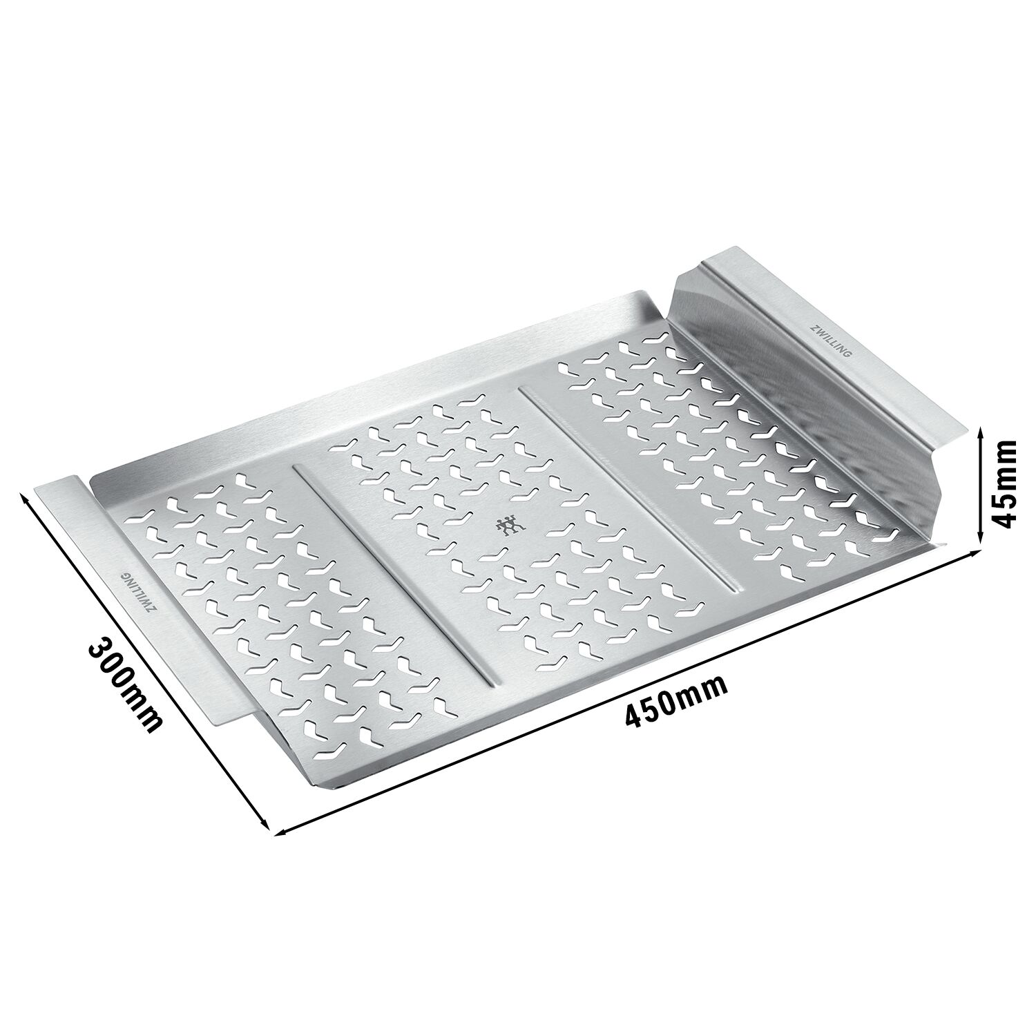 ZWILLING | BBQ Grill Basket XL without Handle – Silver, For Veg, Meat & Fish
