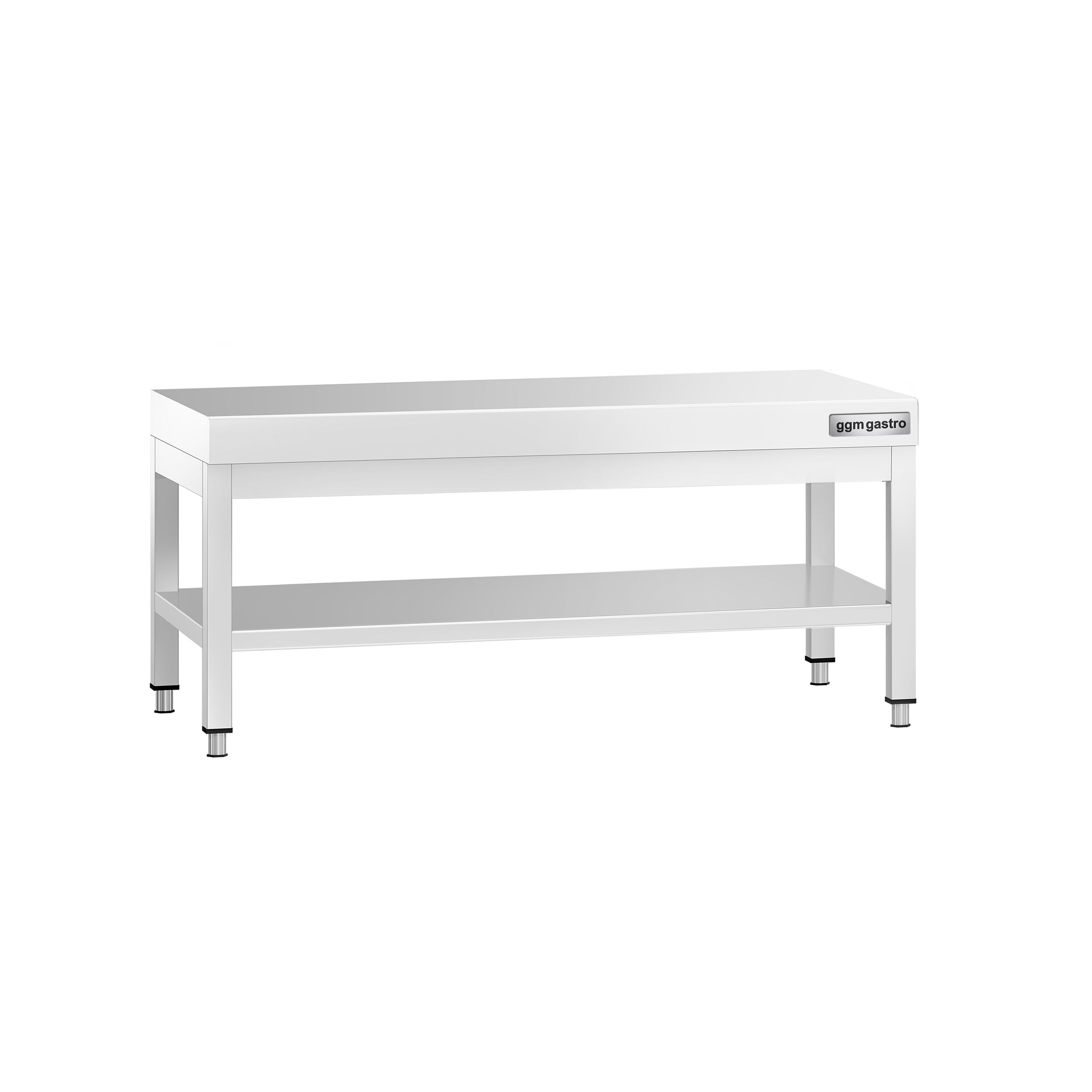 Table de travail en acier inoxydable PREMIUM - 1000x600mm - avec étagère basse