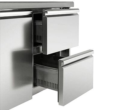 Table réfrigérée PREMIUM - 1370x700 mm - 6 tiroirs