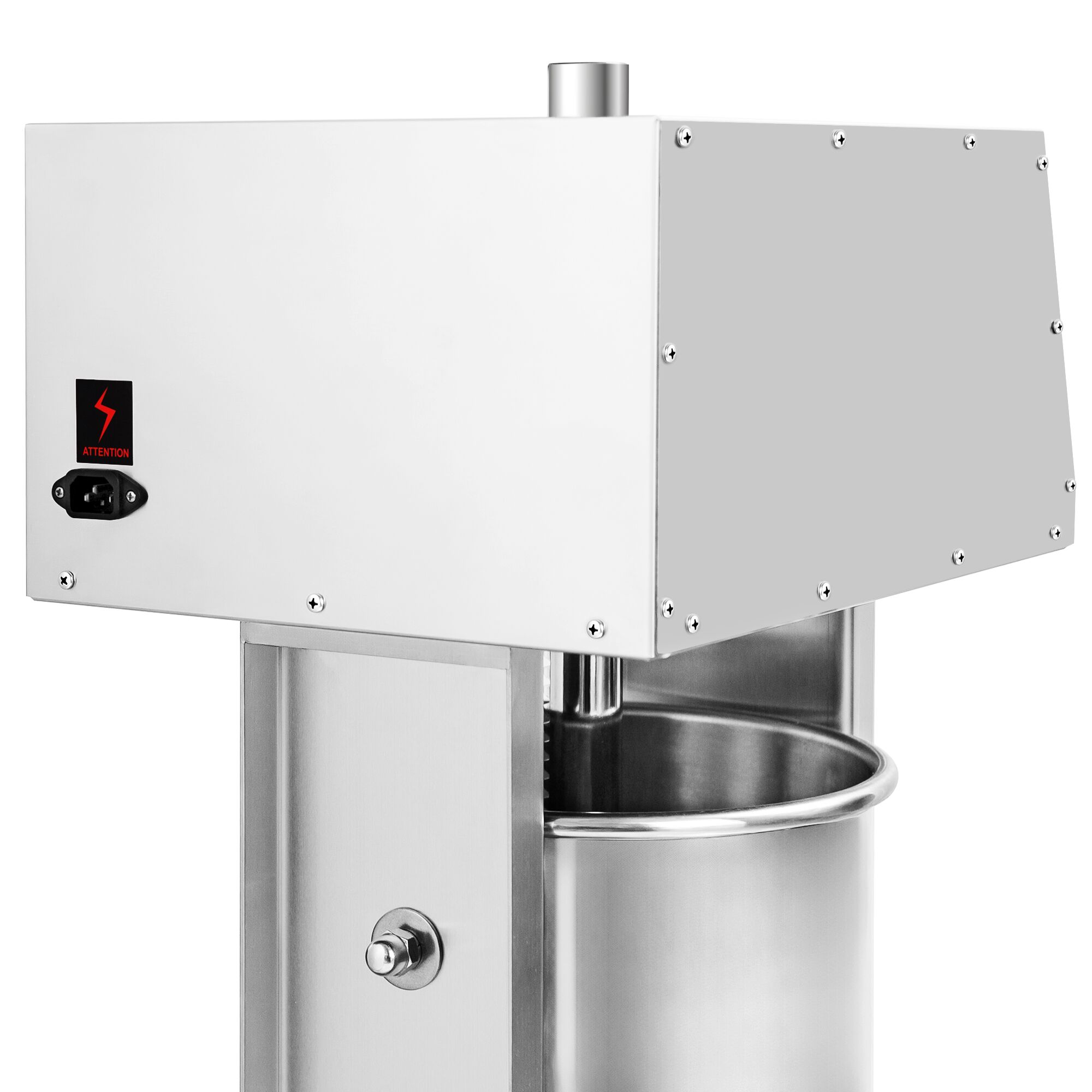 Elektrischer Wurstfüller & Churro-Maschine - 30 Liter - 180 Watt - Edelstahl - inkl. 4 Wurstfüller- & 3 Churro-Aufsätze