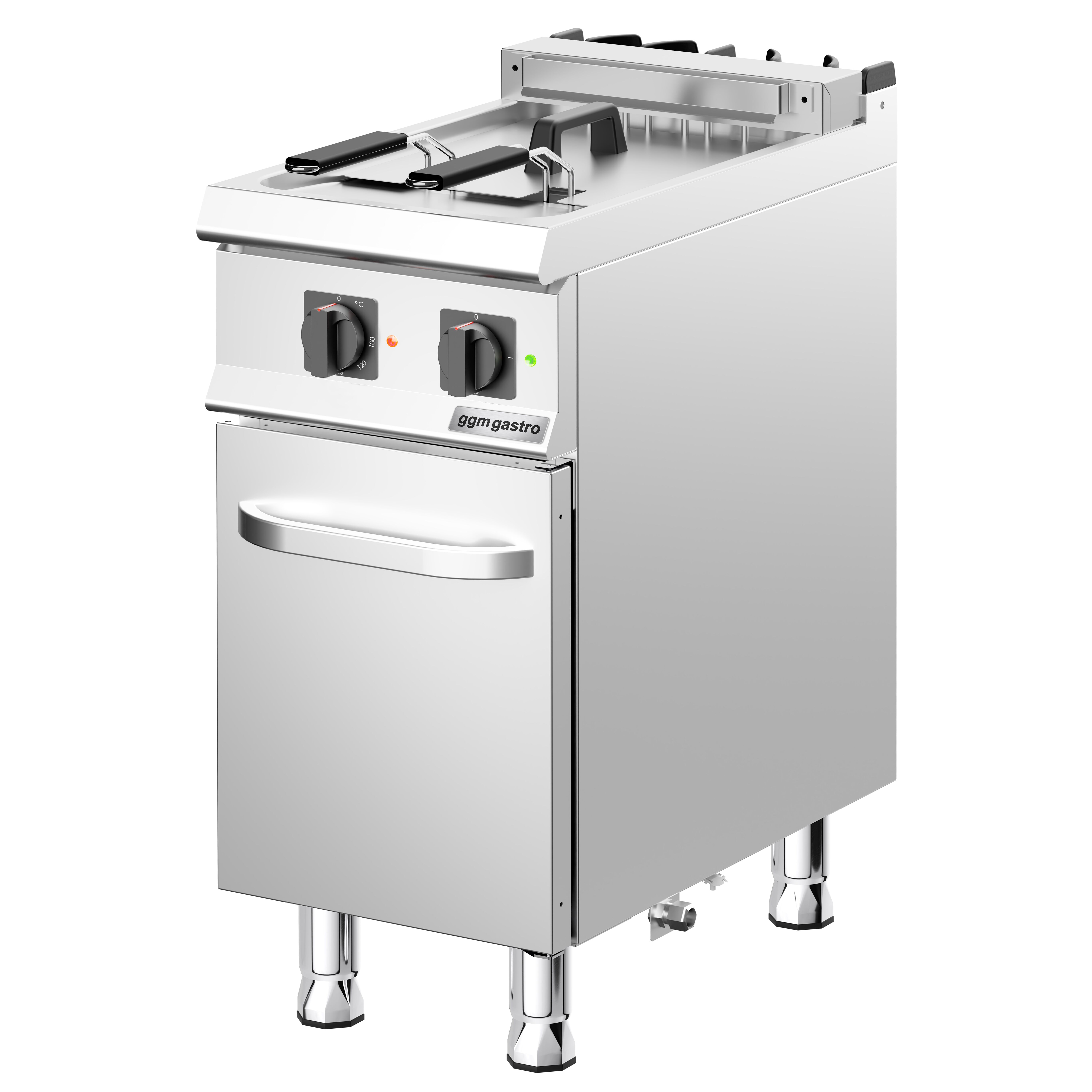 Elektro Fritteuse - 18 Liter - 14 kW - inkl. Unterbau mit 1 Tür