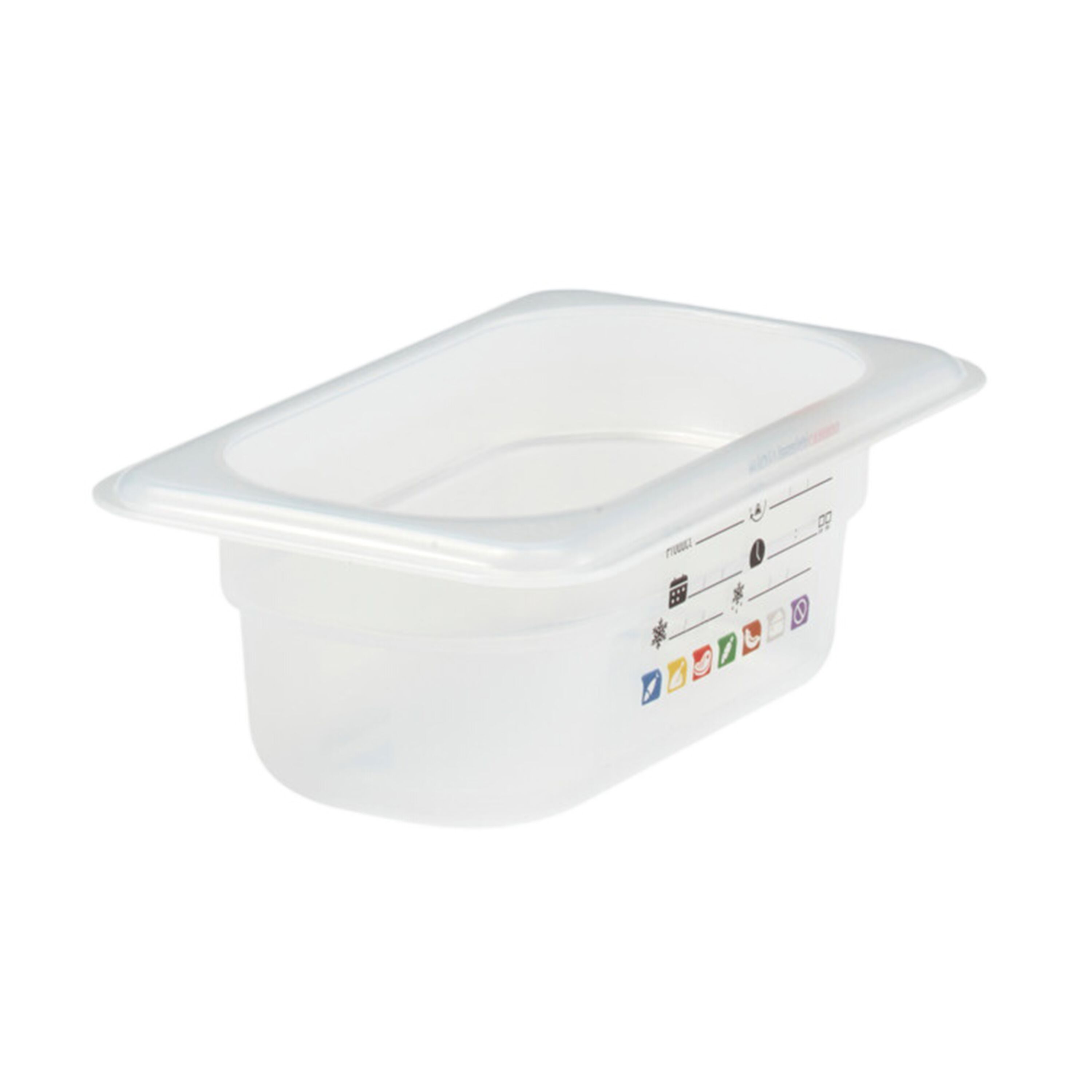 (6 pièces) CAMBRO | SafeTrak - Récipients en polypropylène GN 1/9 - laiteux - Hauteur : 65mm