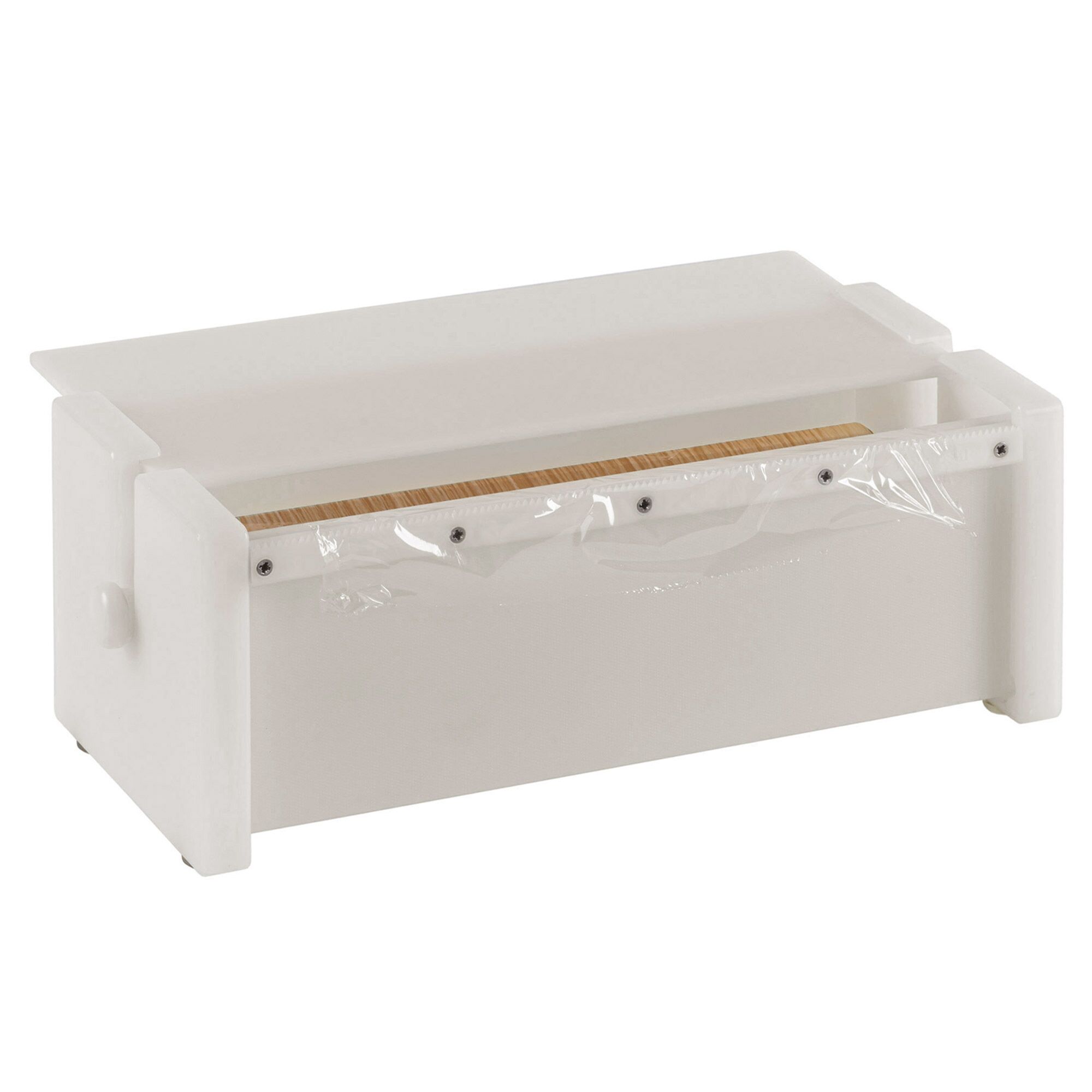 Distributeur de film – petit – 380 × 130 × 160 mm – avec dispositif de découpe – plastique
