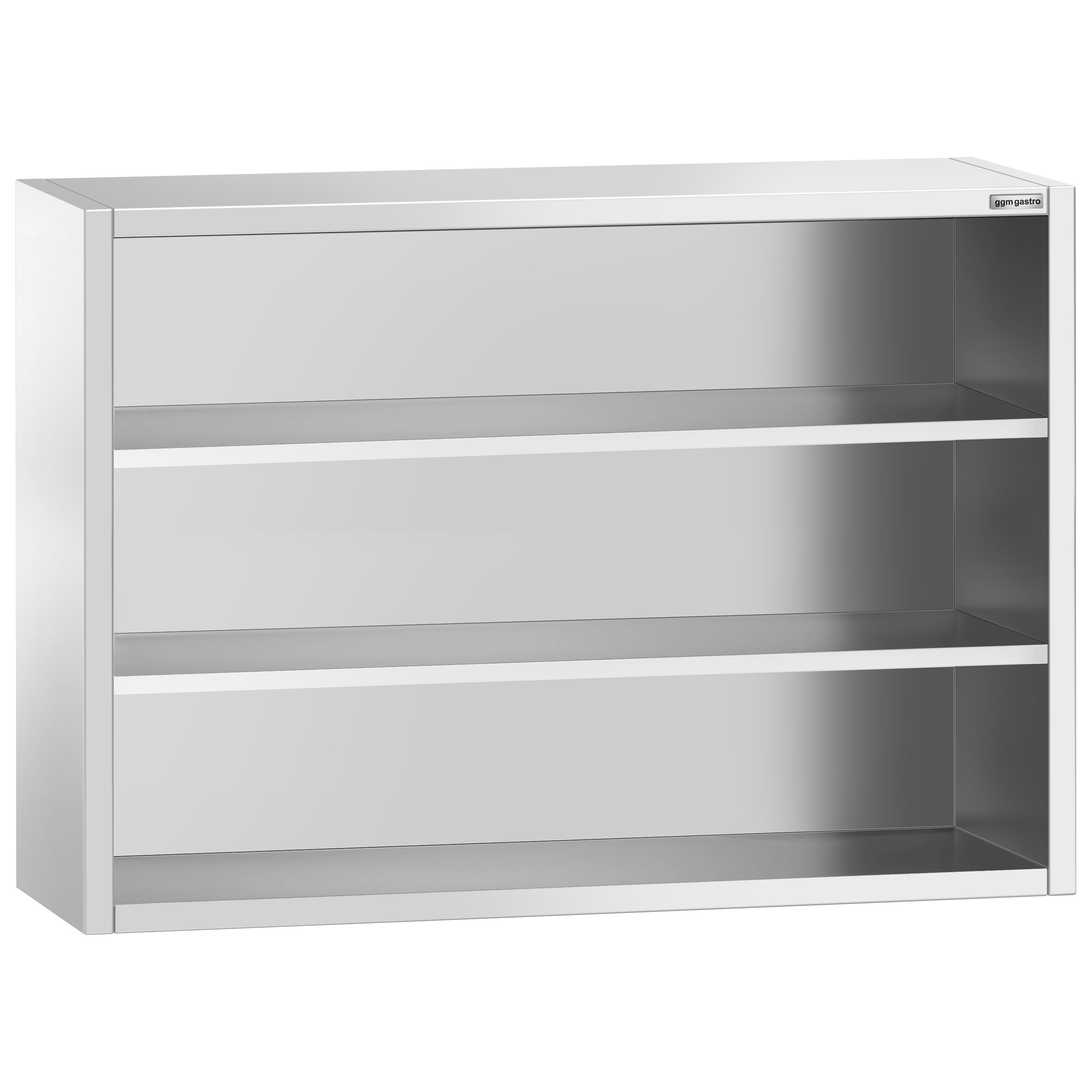 Armoire murale en acier inoxydable PREMIUM - 1400x400mm - sans portes (ouvert) - 1000mm de haut