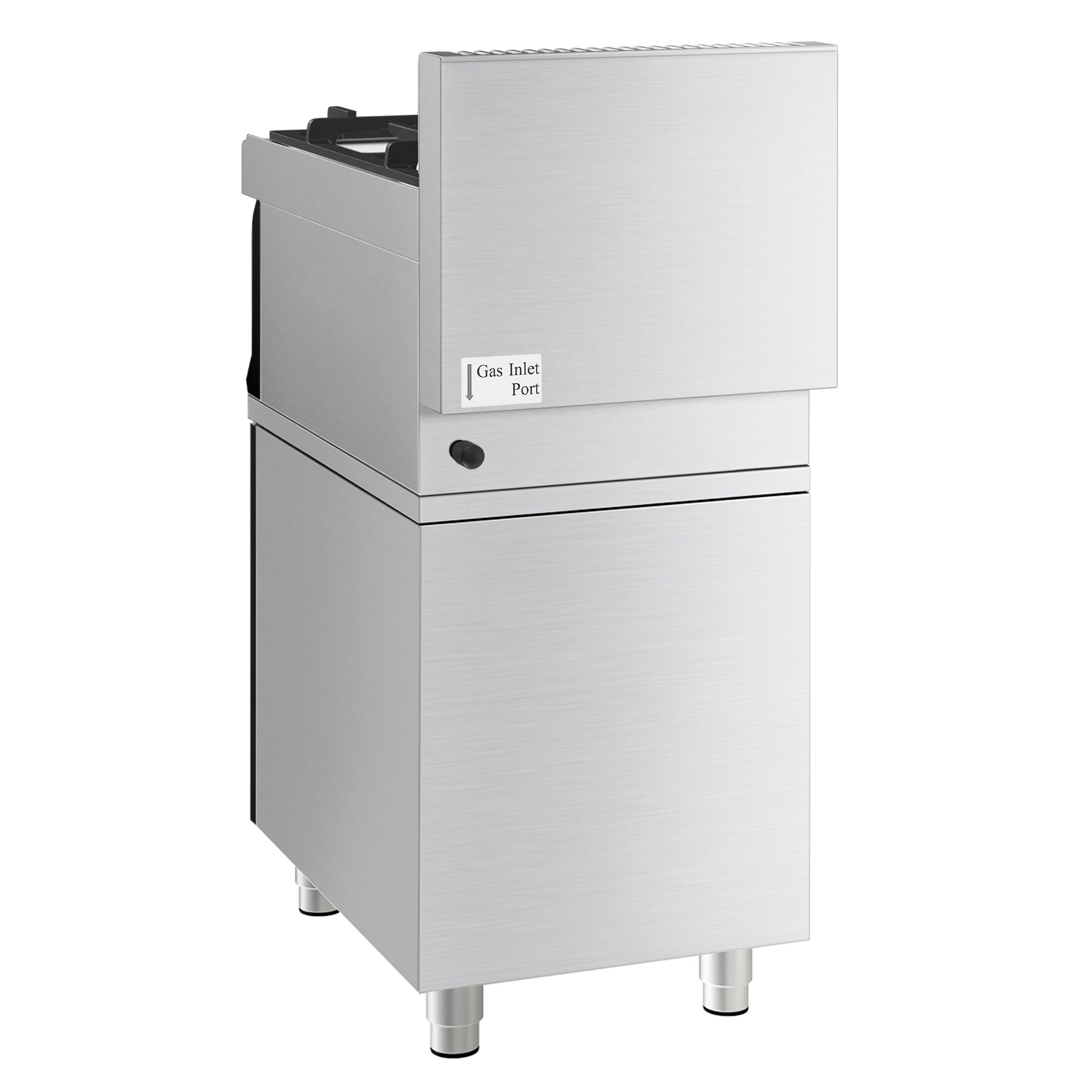 Fourneau à gaz – 10 kW – 2 brûleurs – avec soubassement avec 1 porte
