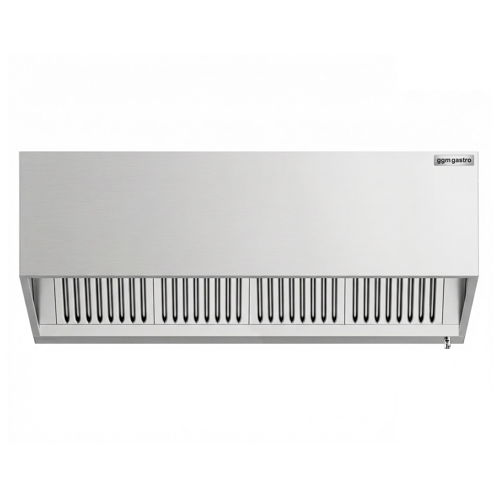 Induction box hood - 1800mm - with filter & light - without motor