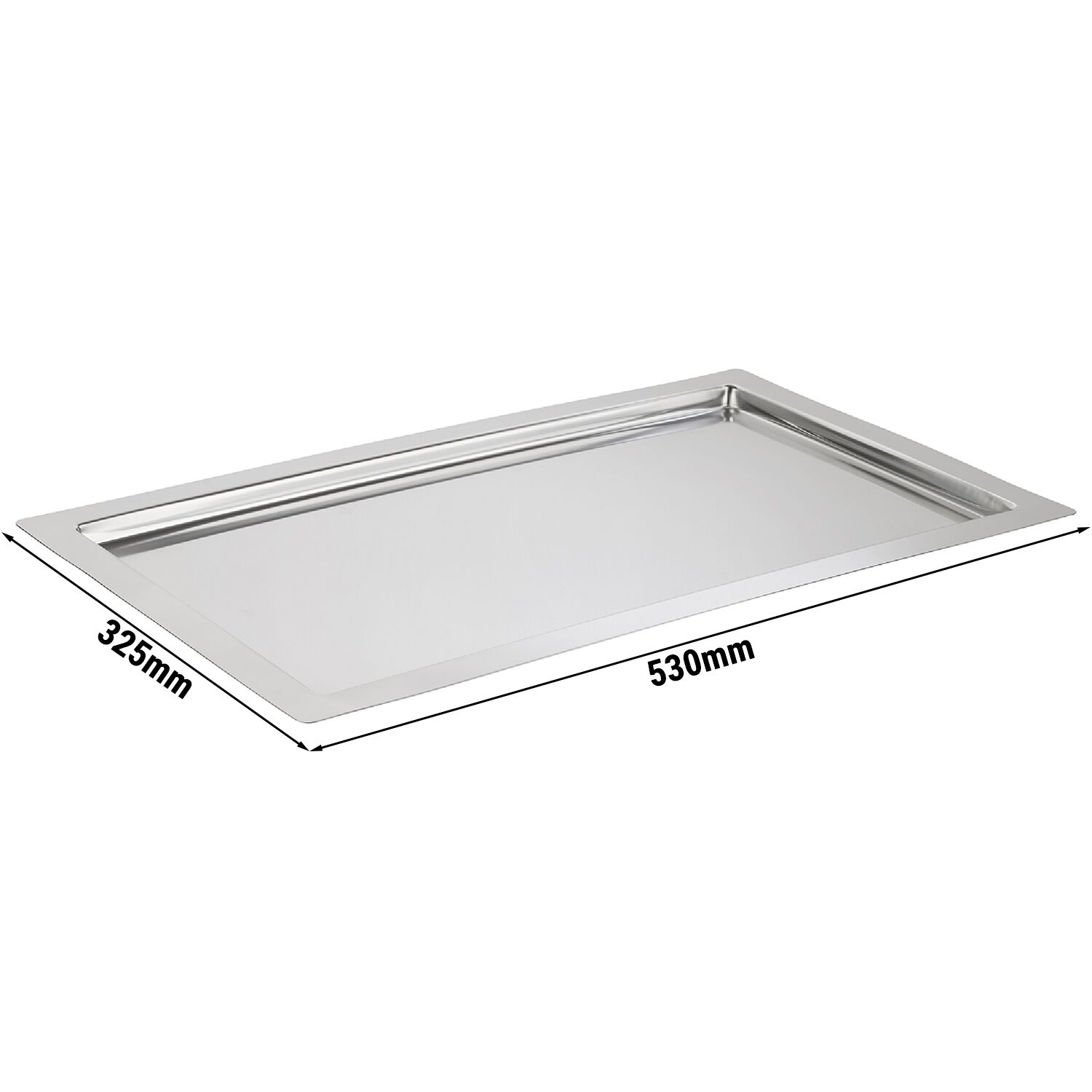 (6 pièces) Plateau GN 1/1 – FRAMES – inox – Hauteur : 20 mm