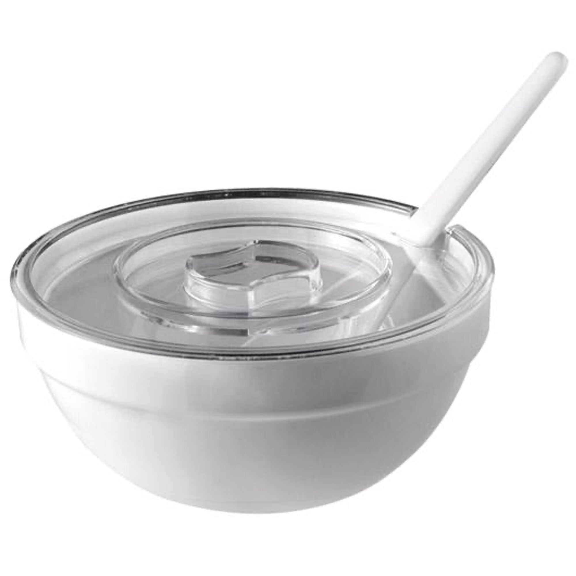 (6 pcs) Coupe - CASUAL MAXI - Mélamine - 1,8L - carré - 200x200mm - Profondeur : 90mm - Blanc