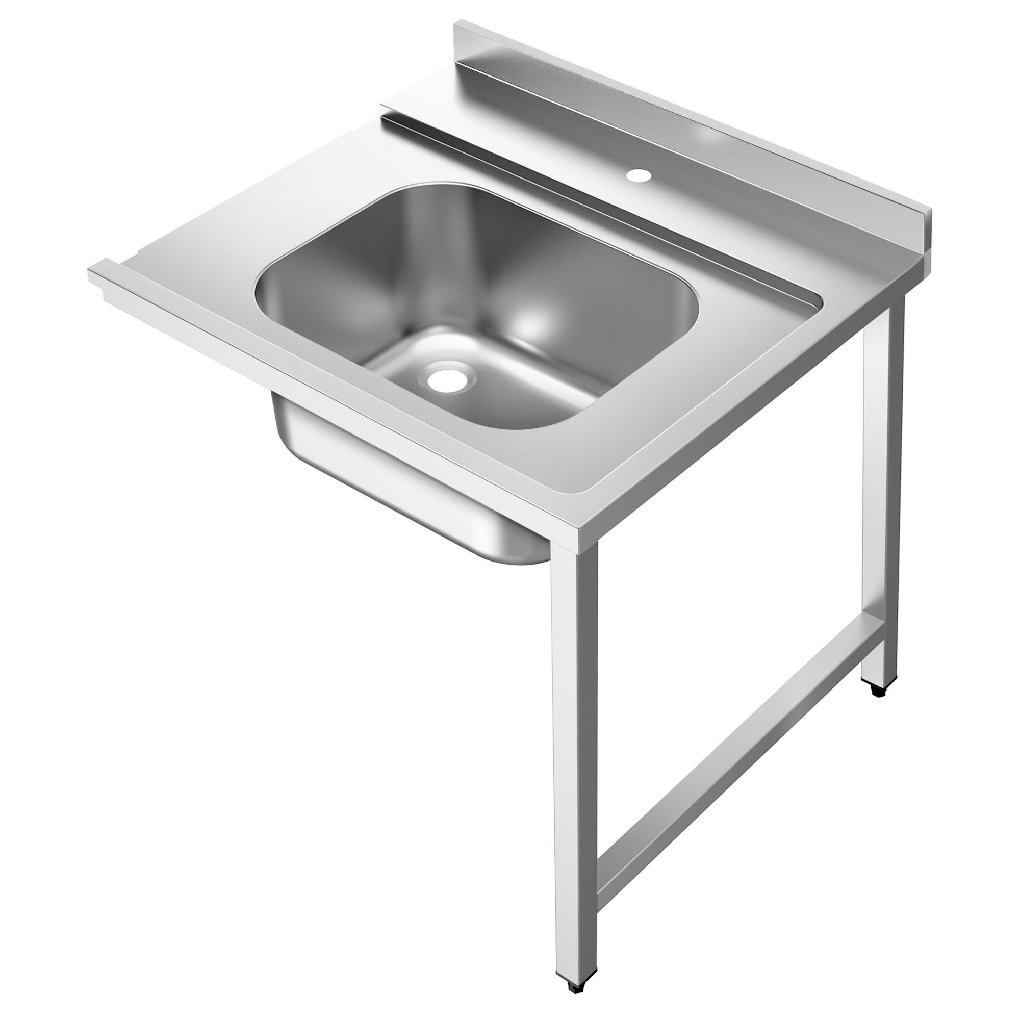 Table d’entrée pour lave-vaisselle - 800mm - Montage à droite - avec 1 bac - pour DSHI1080WD