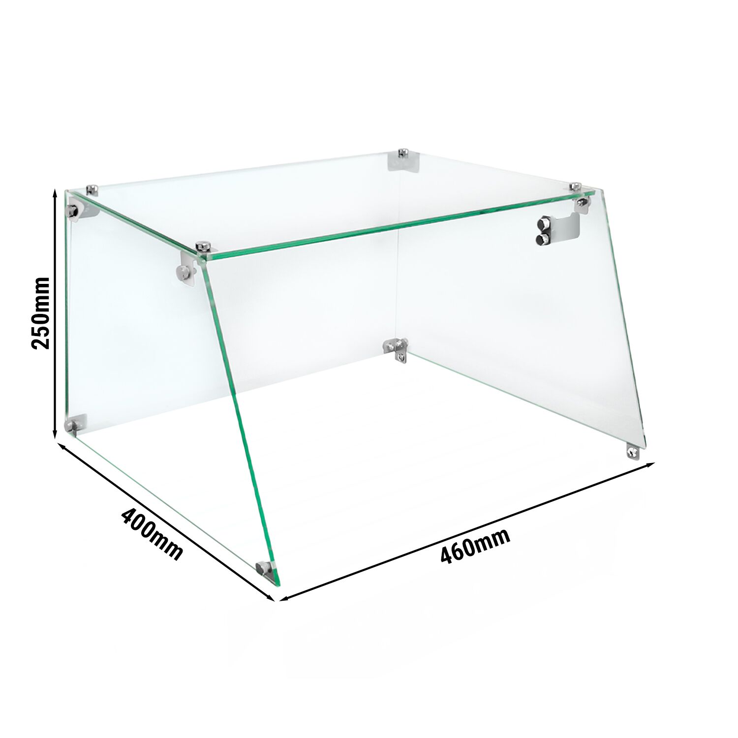 Glasaufsats för korvgrill - 460x400x250 mm - glas - transparent - passar till HDGJ9N