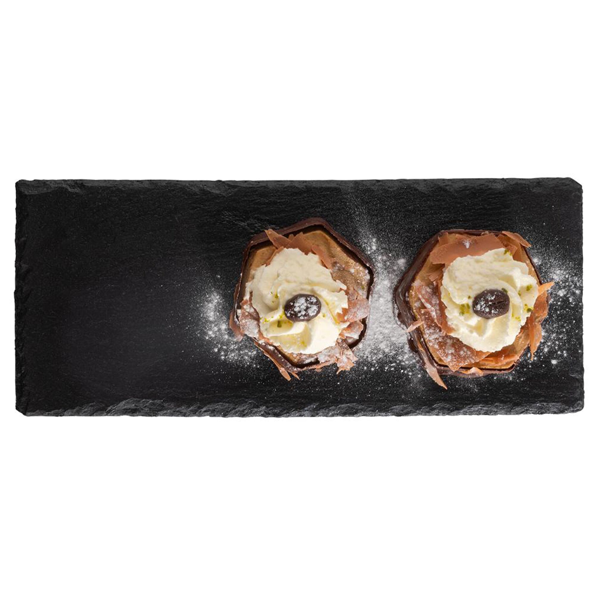 (6 pcs) Plateau en ardoise naturelle - 300x120mm