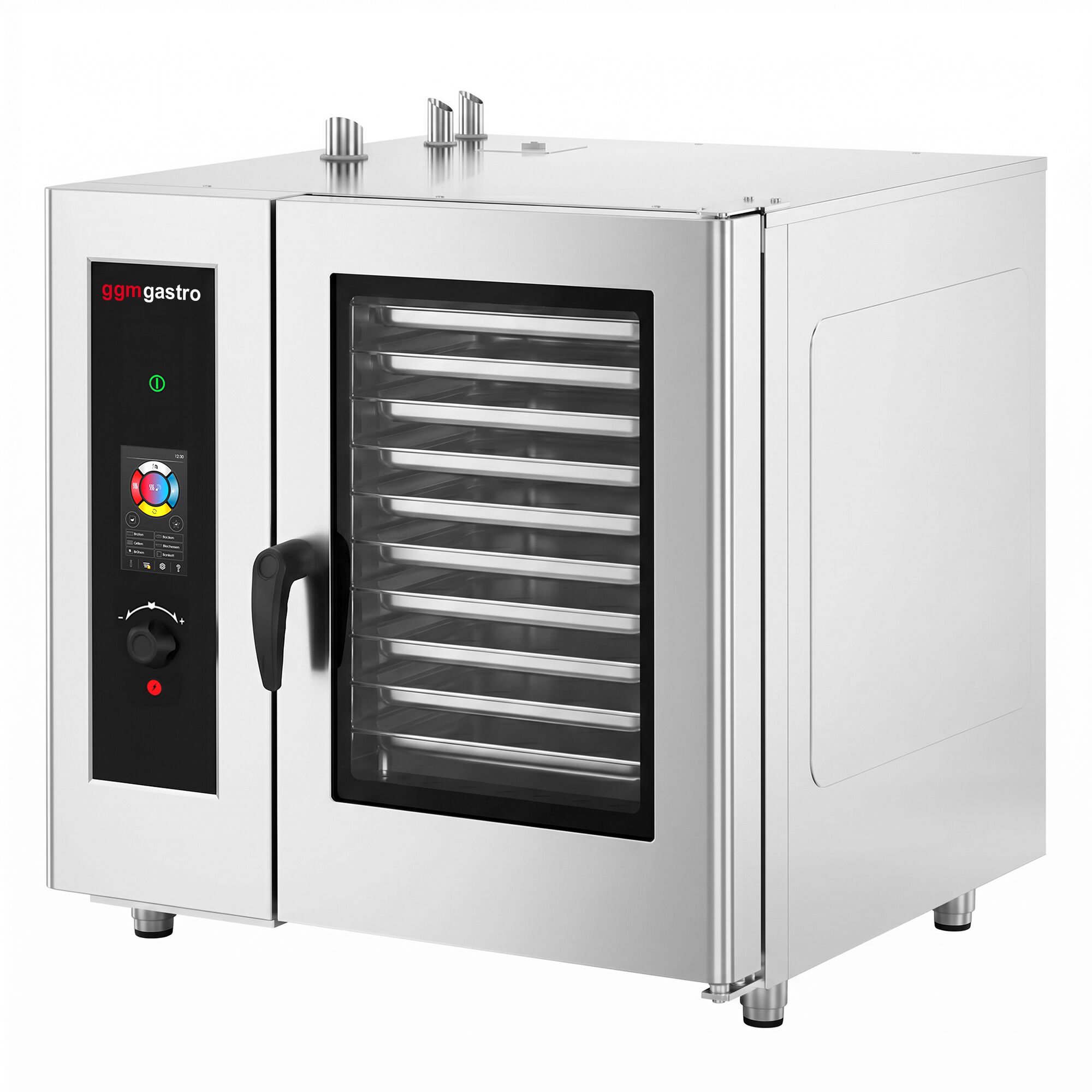 Commercial Electric Combi Oven – Touch Control – 20 × GN 1/1 – with Automatic Cleaning System, Core Temperature Probe, Boiler, Rack