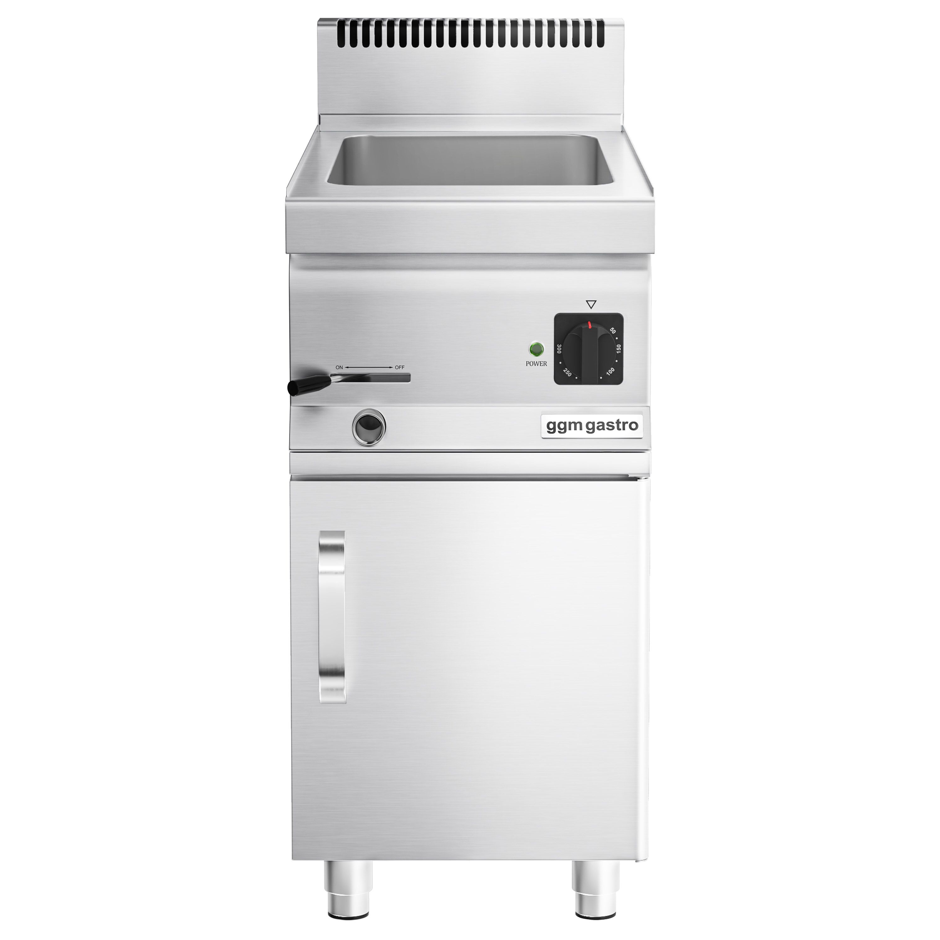 Bain-marie électrique – 1,2 kW – 1 × GN 1/1 ou 2 × GN 1/2 – avec soubassement incluant 1 porte