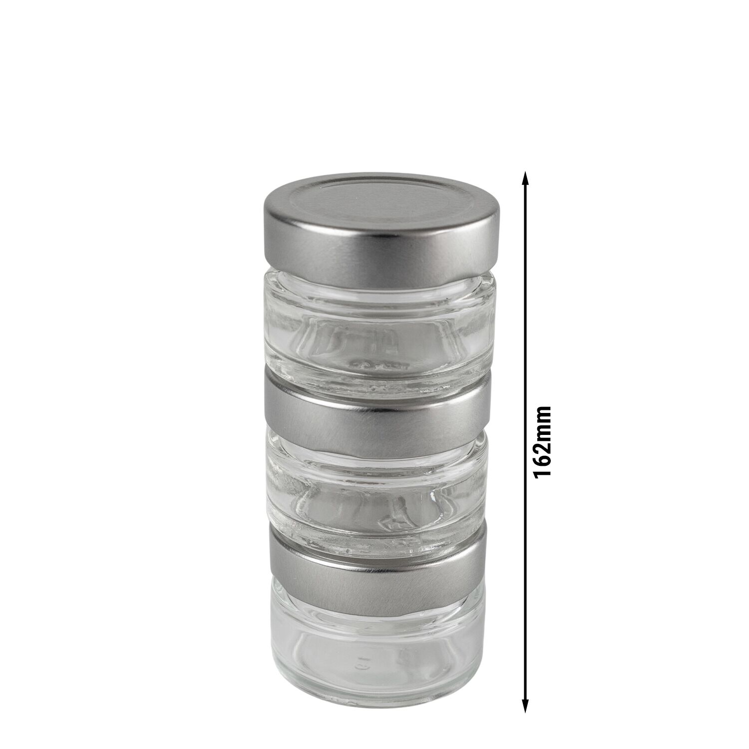 (6 pièces) PEUGEOT | MAESTRO – Set de trois bocaux de rangement – compatibles avec le bar à sel & poivre