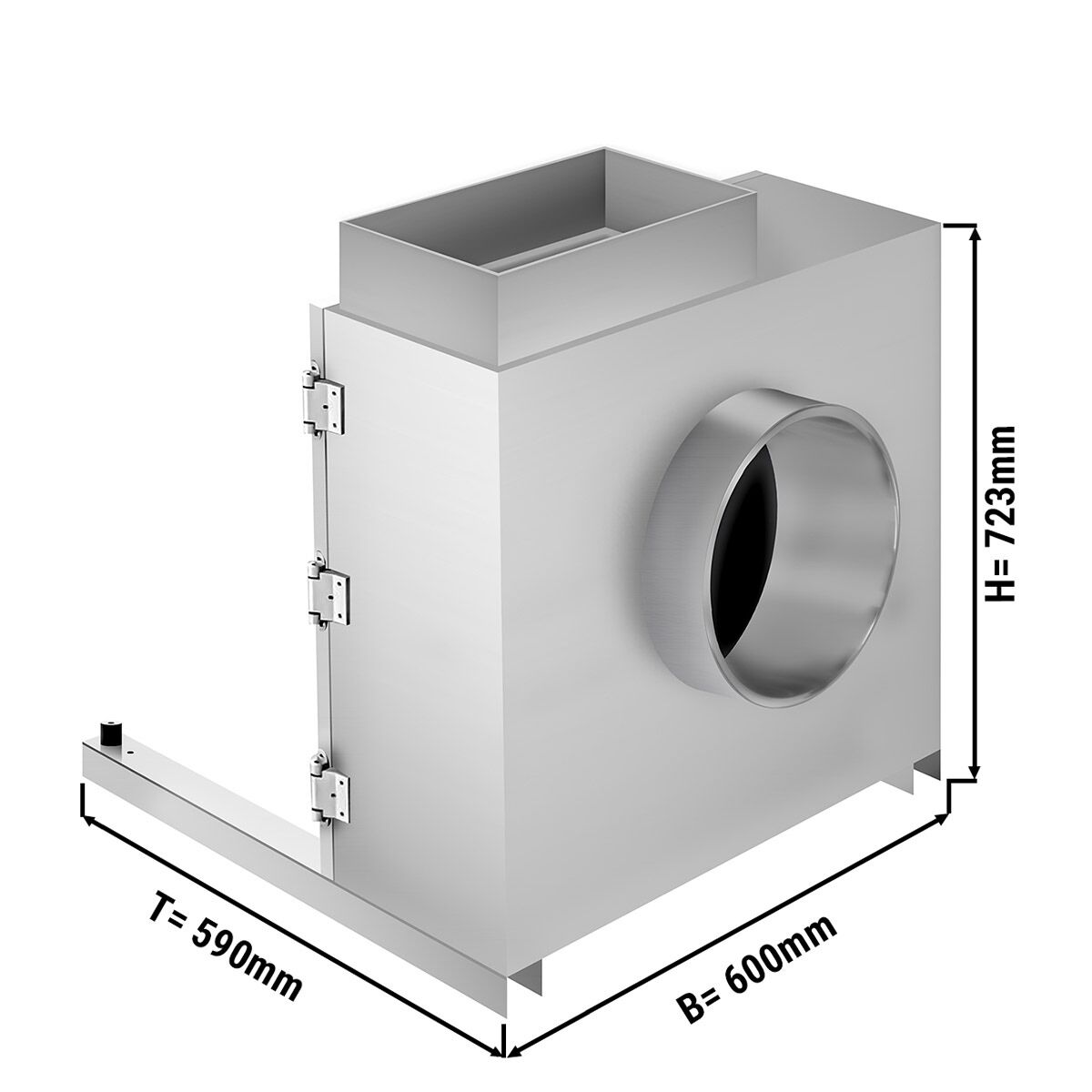 Caisson de ventilation PRO - Ventilateur caisson pour hotte - 2500m³/h - 230V Monophasé - Compatible Grills à Charbon de Bois