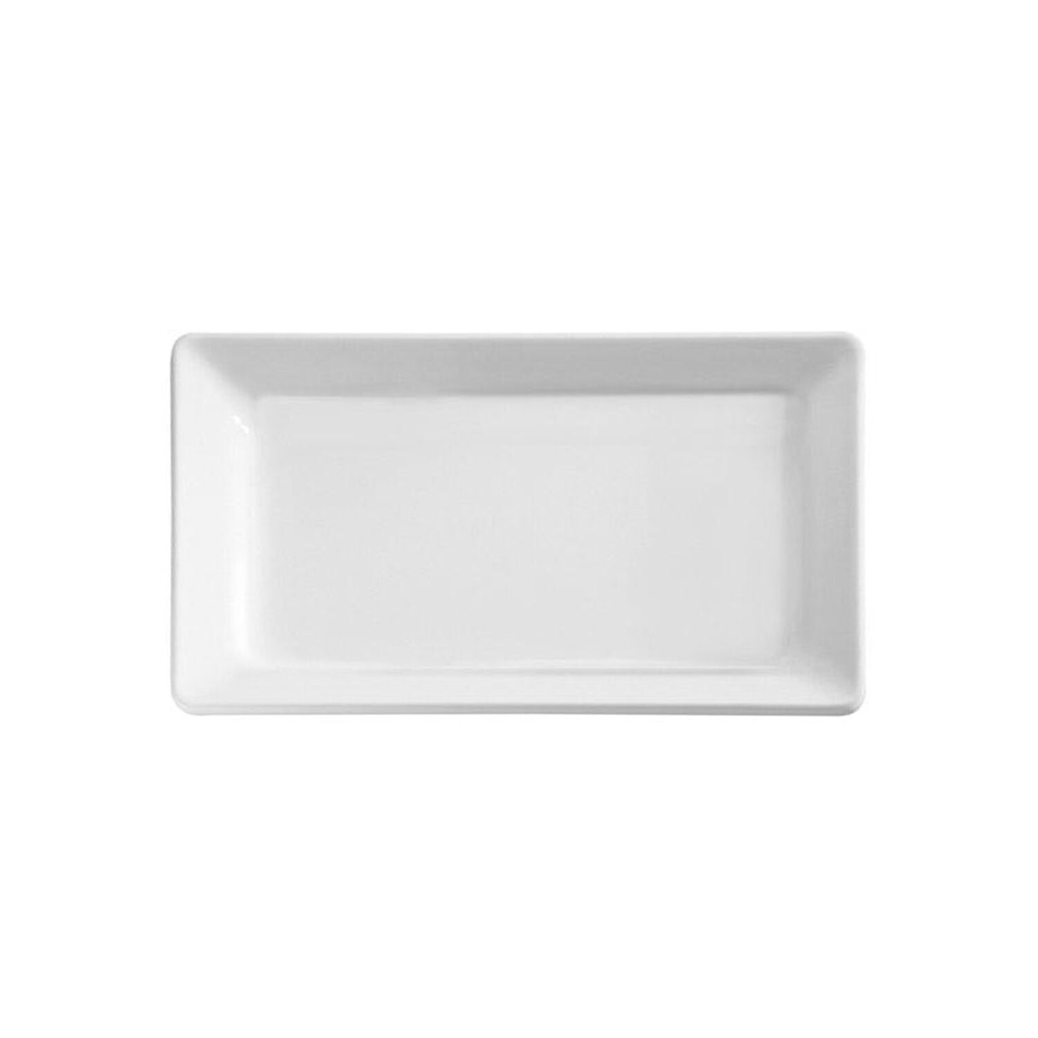 (6 pcs) Plateau de présentation - PURE - Mélamine - 300x210mm - Hauteur:30mm - Blanc - empilable, compatible lave-vaisselle