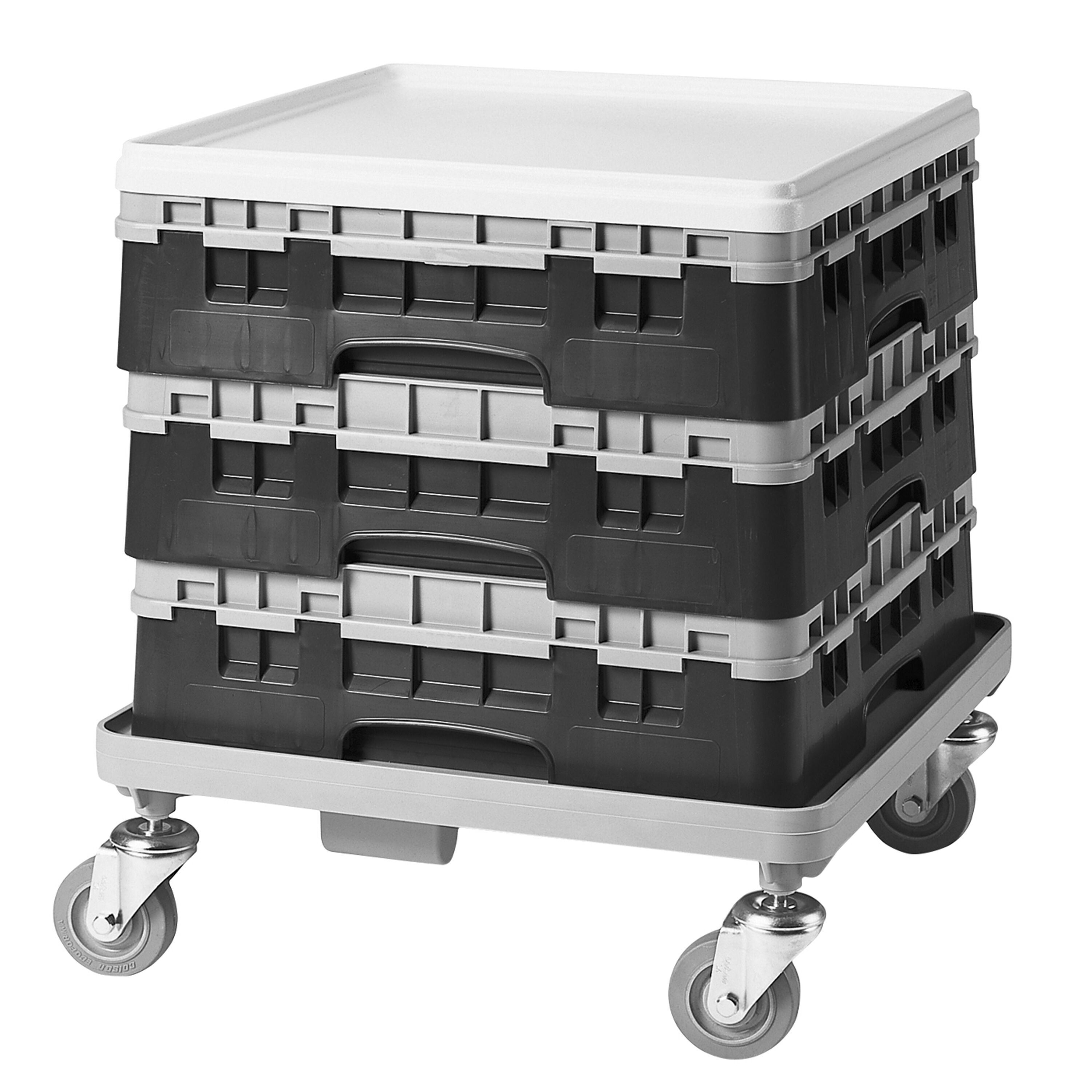 CAMBRO | CAMRACK® - Glazenwasmand 1/1 - 20 vakken - met 1 verlengstuk - 500x500mm - Zwart