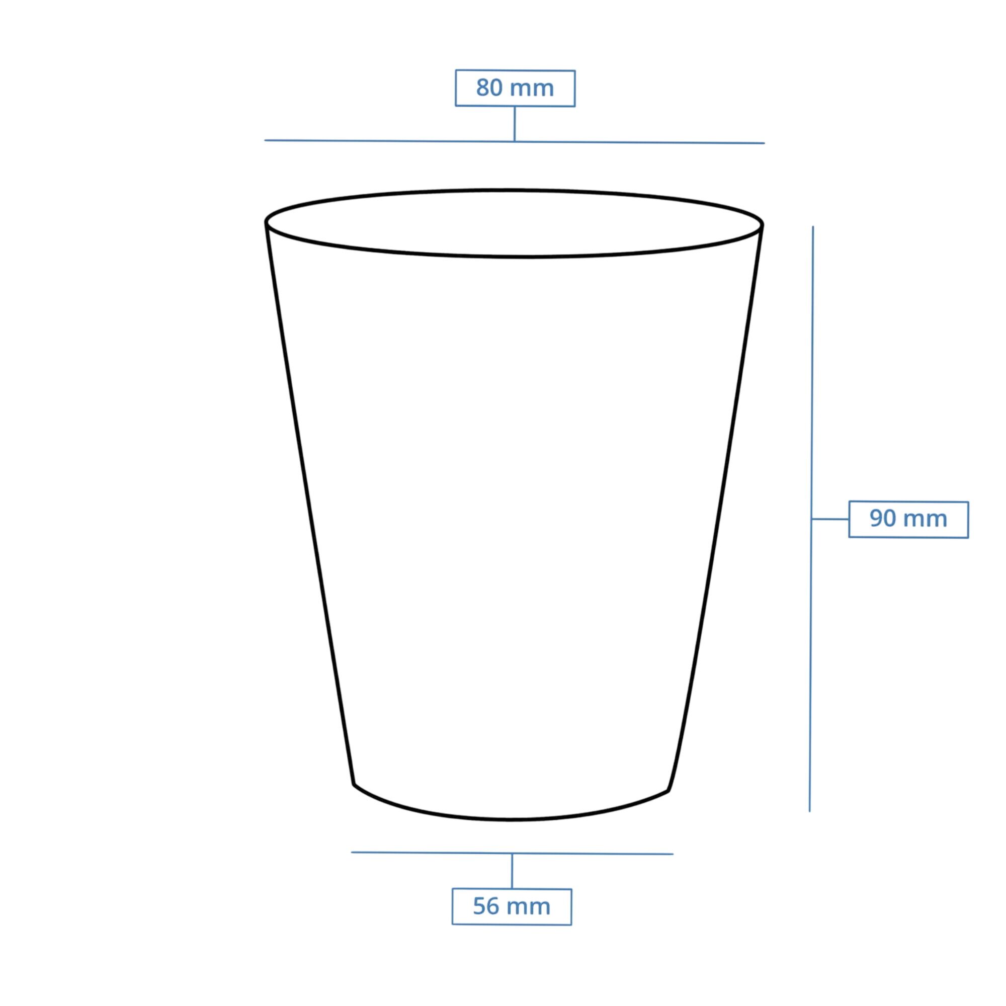 (1000 pcs) Couvercle réutilisable - Transparent - compatible avec 200ml Bol à soupe Ø80mm