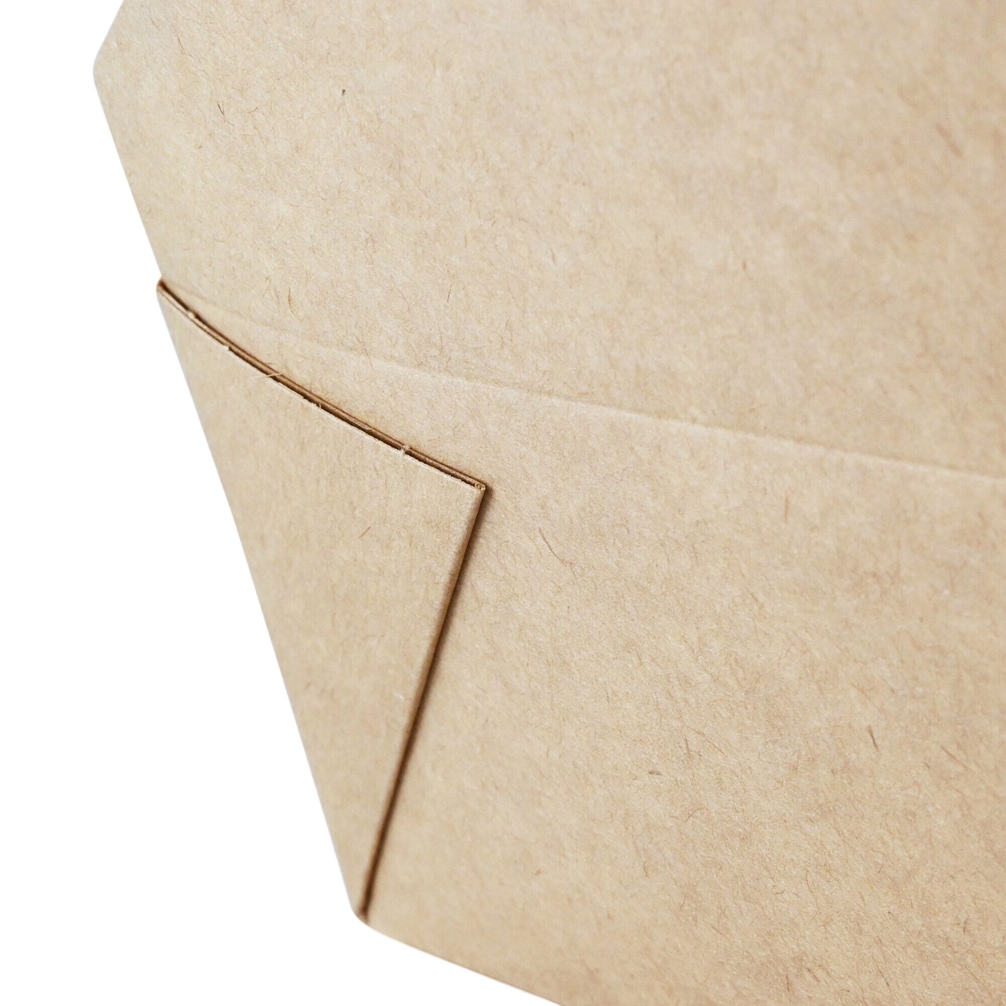 (300 pcs) Barquette réutilisable - 1200ml - Rectangulaire - Brun