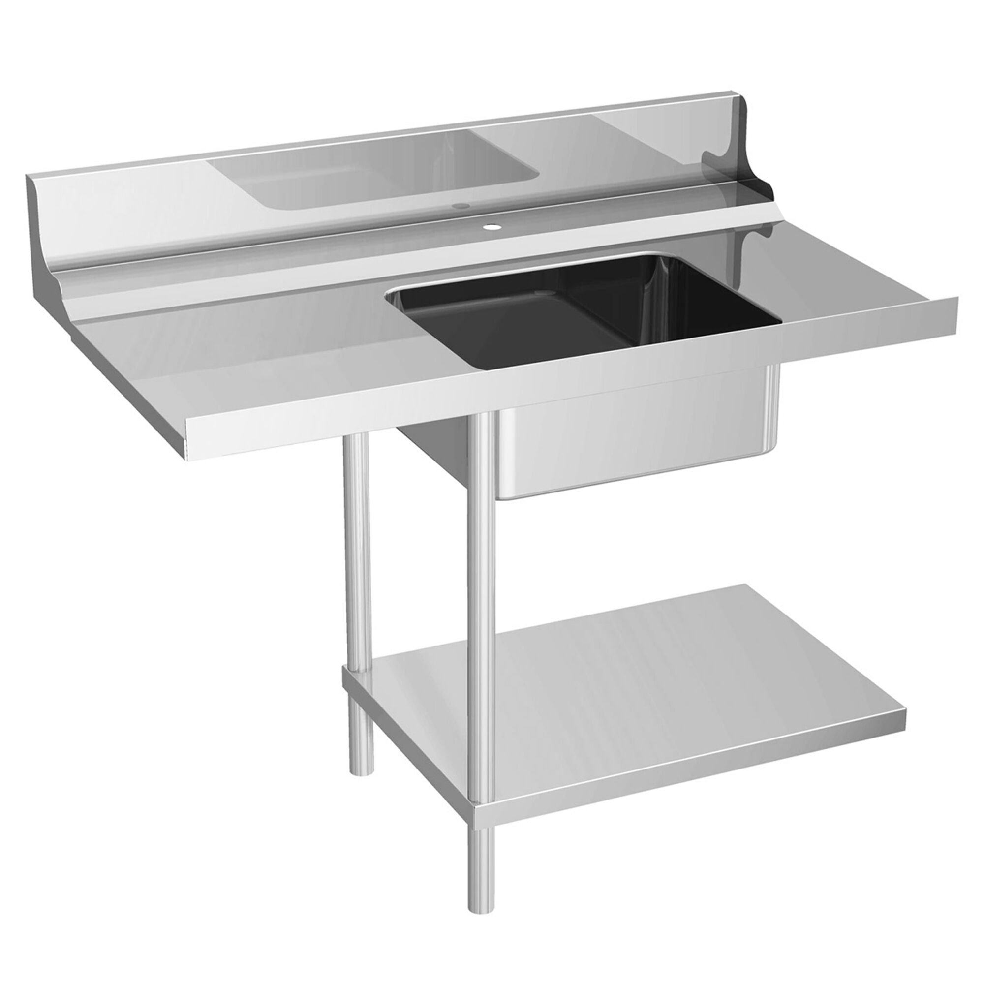 Table d’entrée pour lave-vaisselle - 1200mm - Montage à gauche - avec 1 bac - pour DS430 Série