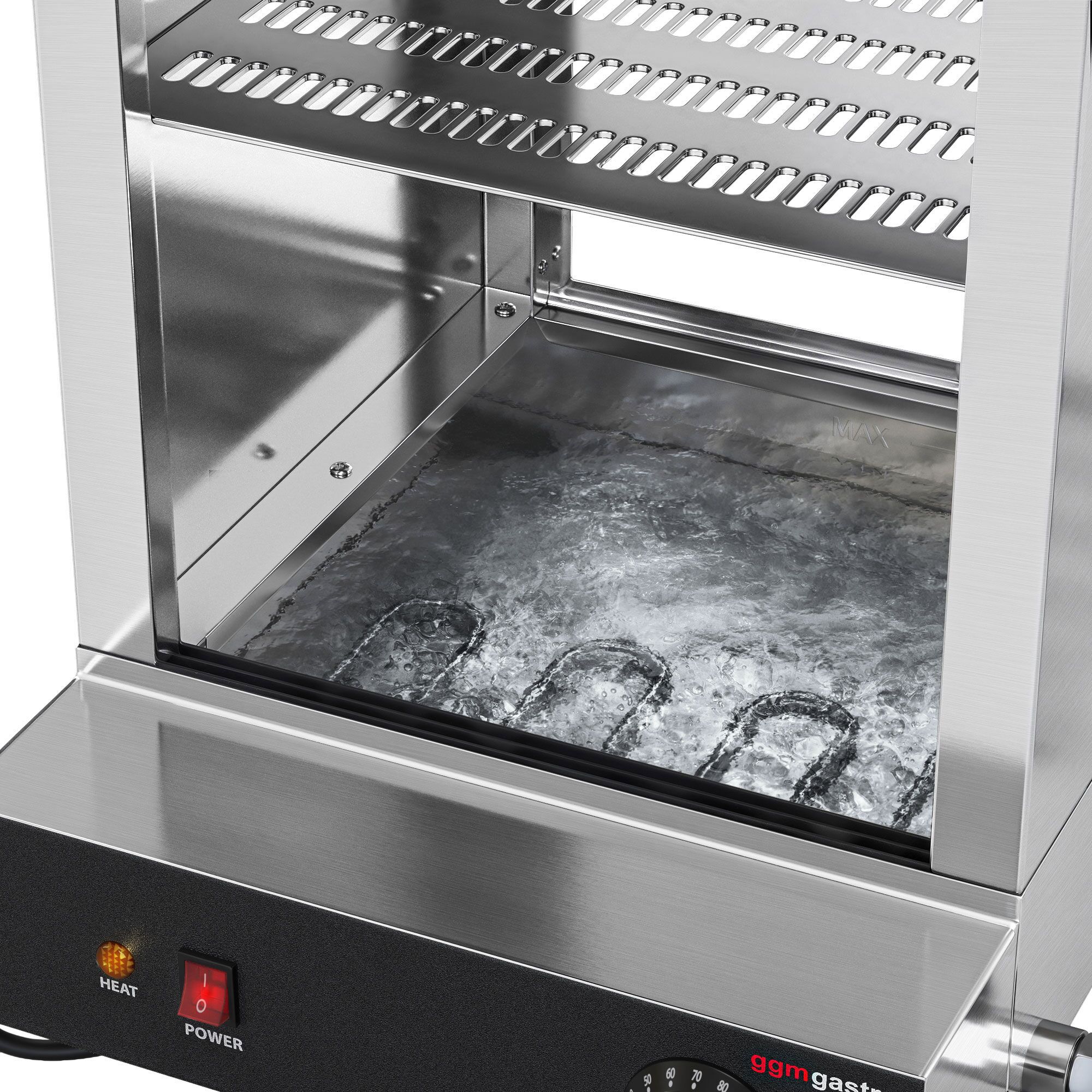 Parownik / witryna grzewcza do hot dogów 1,2 kW – 2 poziomy