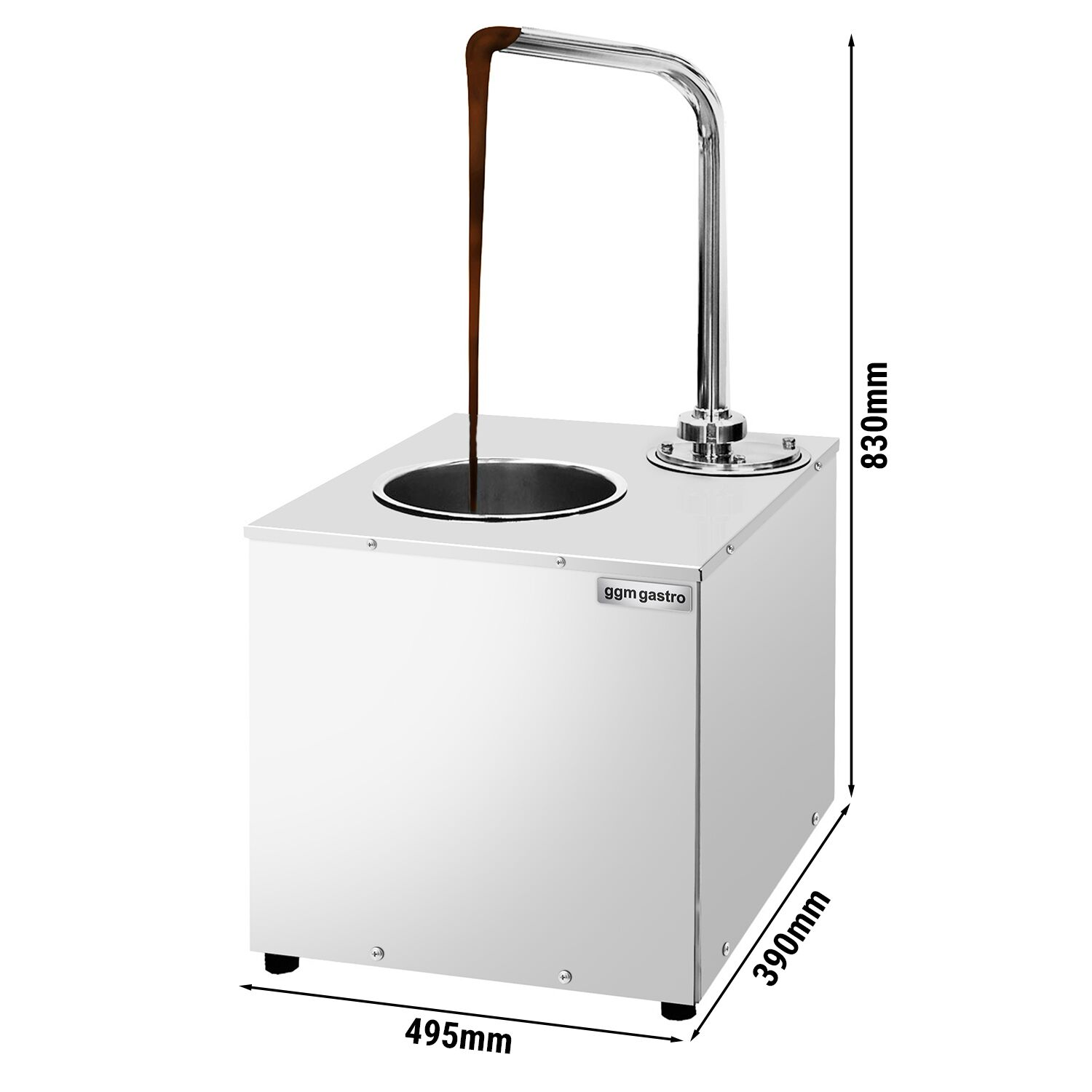Distributeur de chocolat chaud professionnel - 5kg - 0,95kW - avec 1 robinet de service