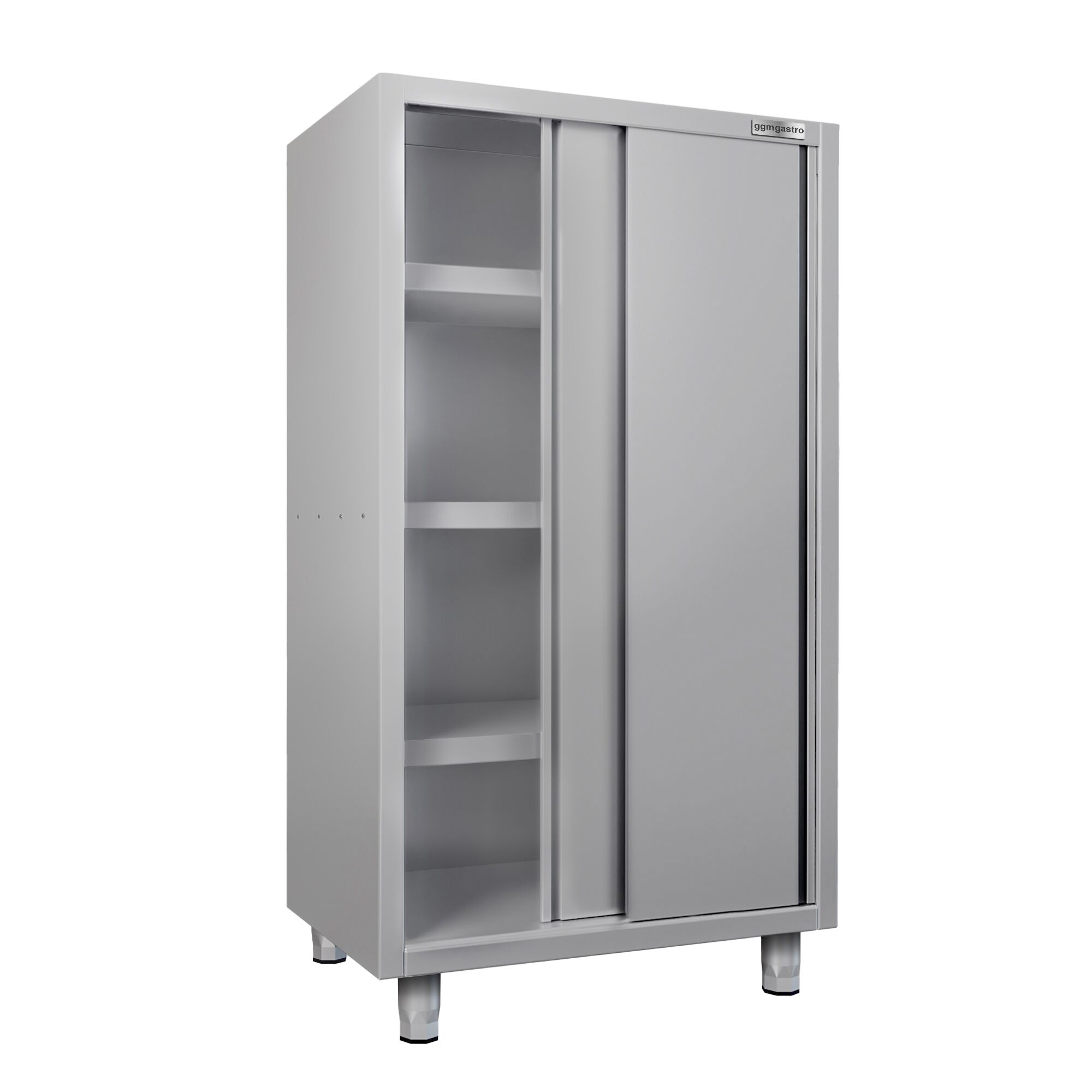 Armoire haute en inox ECO - 1200x700mm - 2 portes coulissantes - Hauteur: 1800mm