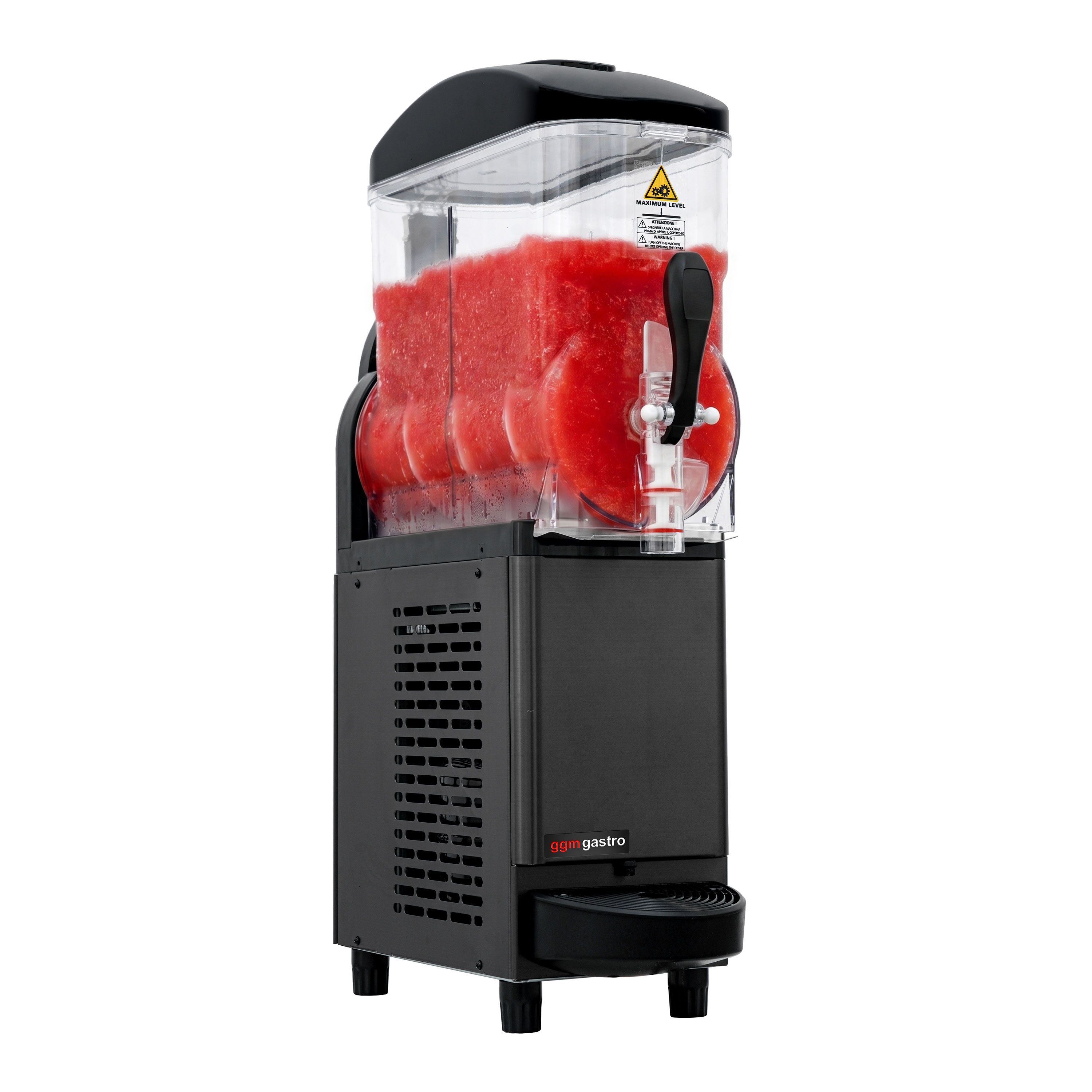 Machine à granita Professionnelle - 12 litres - 380 Watt - Digital - Récipient en Tritan - Noir